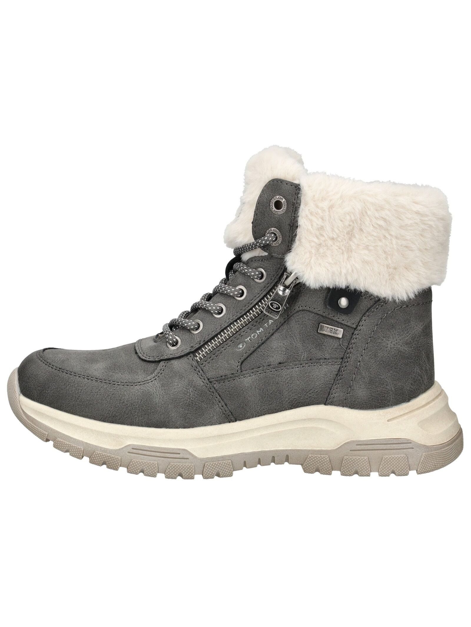 TOM TAILOR Tom Tailor Stiefelette Lederimitat/Textil Schnürstiefelette günstig online kaufen