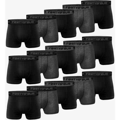 FortyFour Boxershorts Herren Männer Unterhosen Baumwolle Premium Qualität perfekte Passform (15er Pack, 15er Pack)