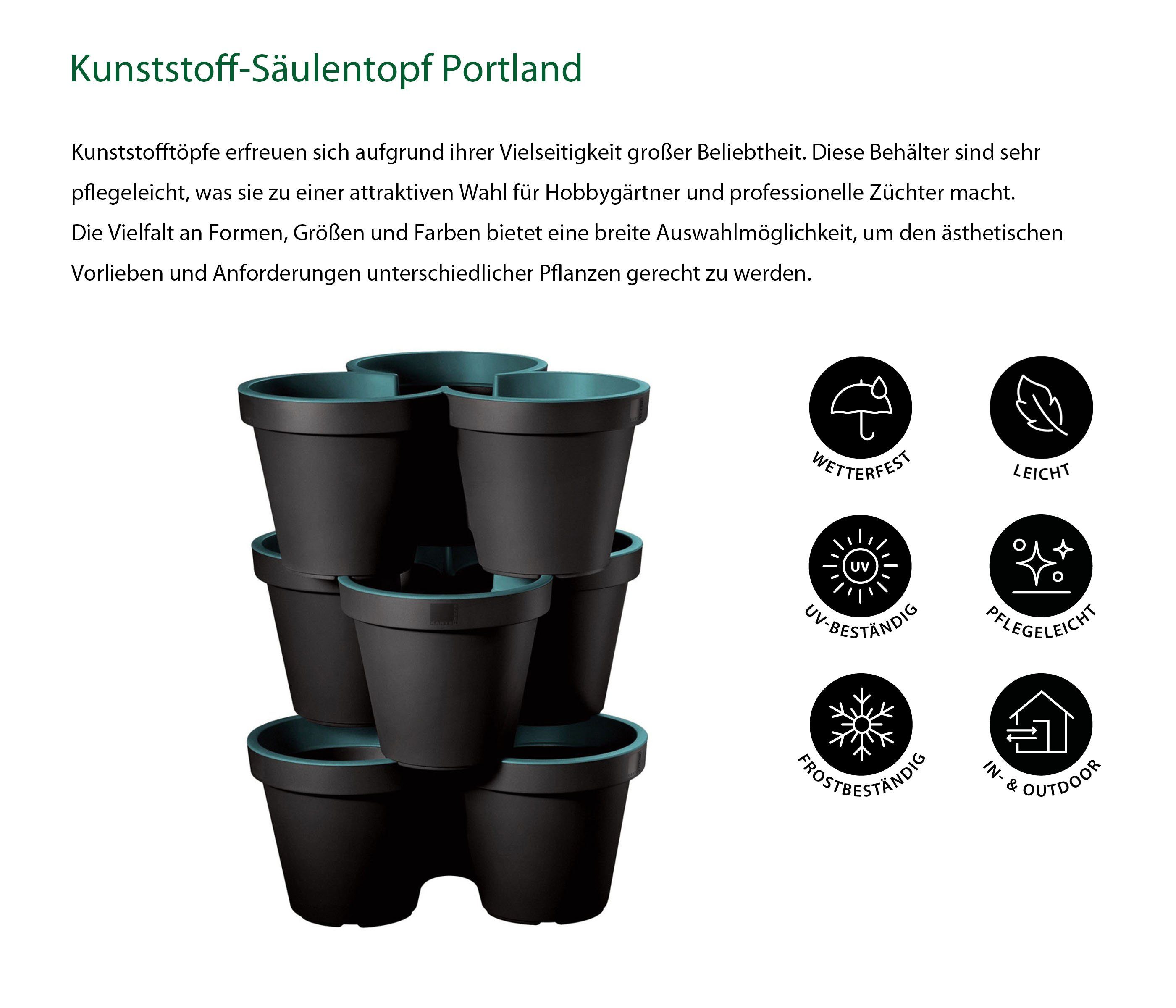 Dehner Blumentopf Kräutertopf-Säule Portland, Ø 43 cm, Höhe 58 cm