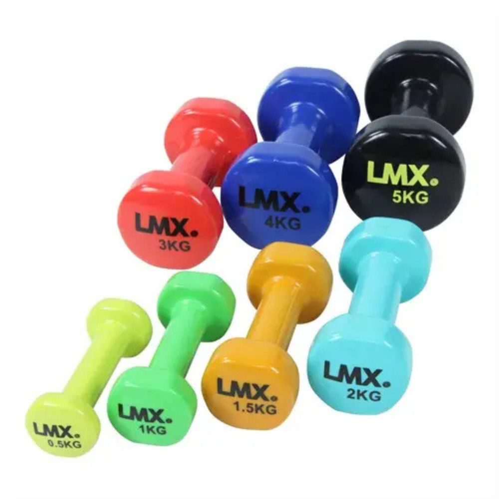 Lifemaxx Hantel-Set Lifemaxx Vinyl Kurzhantel-Set 2 x 1,5 kg Orange