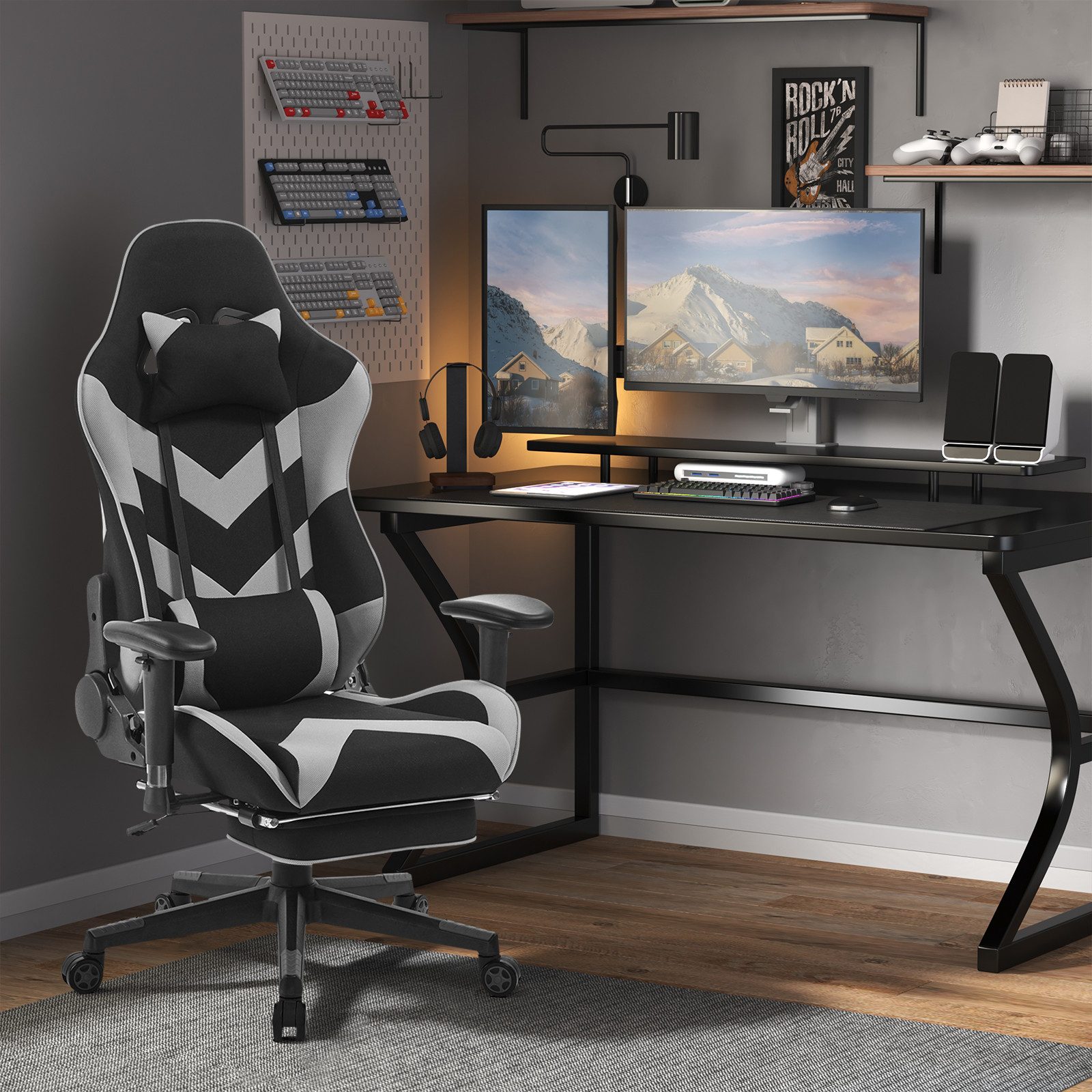 Woltu Gaming-Stuhl (1 St), Armlehne verstellbar, günstig online kaufen