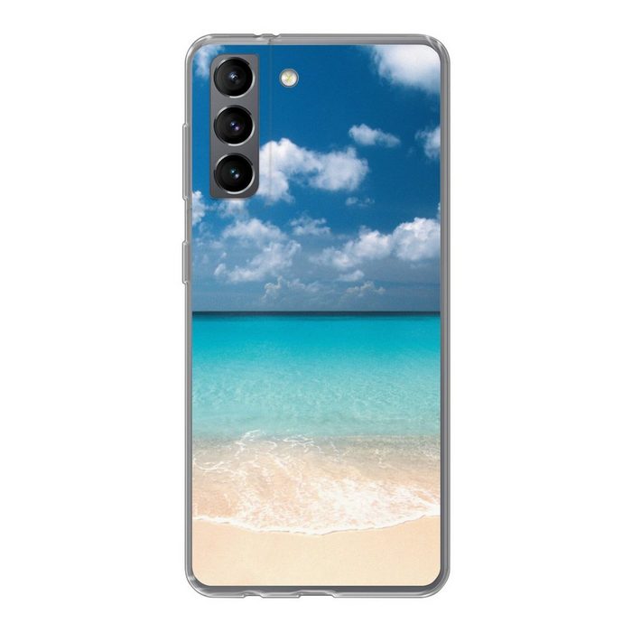 MuchoWow Handyhülle Sommer - Strand - Curaçao Phone Case Handyhülle Samsung Galaxy S21 Silikon Schutzhülle