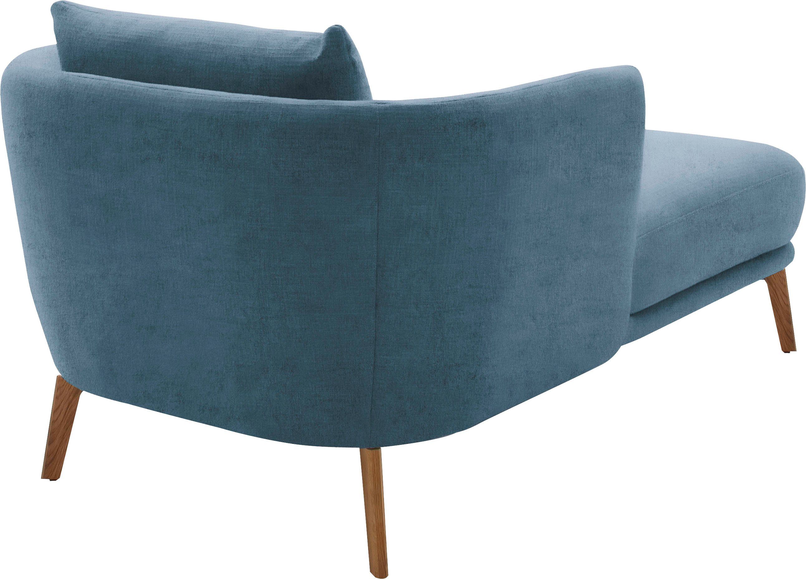 SCHÖNER WOHNEN-Kollektion Chaiselongue Pearl - 5 Jahre Hersteller-Garantie, auch in Bouclé. Füße Massivholz, Loveseat und Loungesessel, Maße (B/H/T): 101/71/161 cm