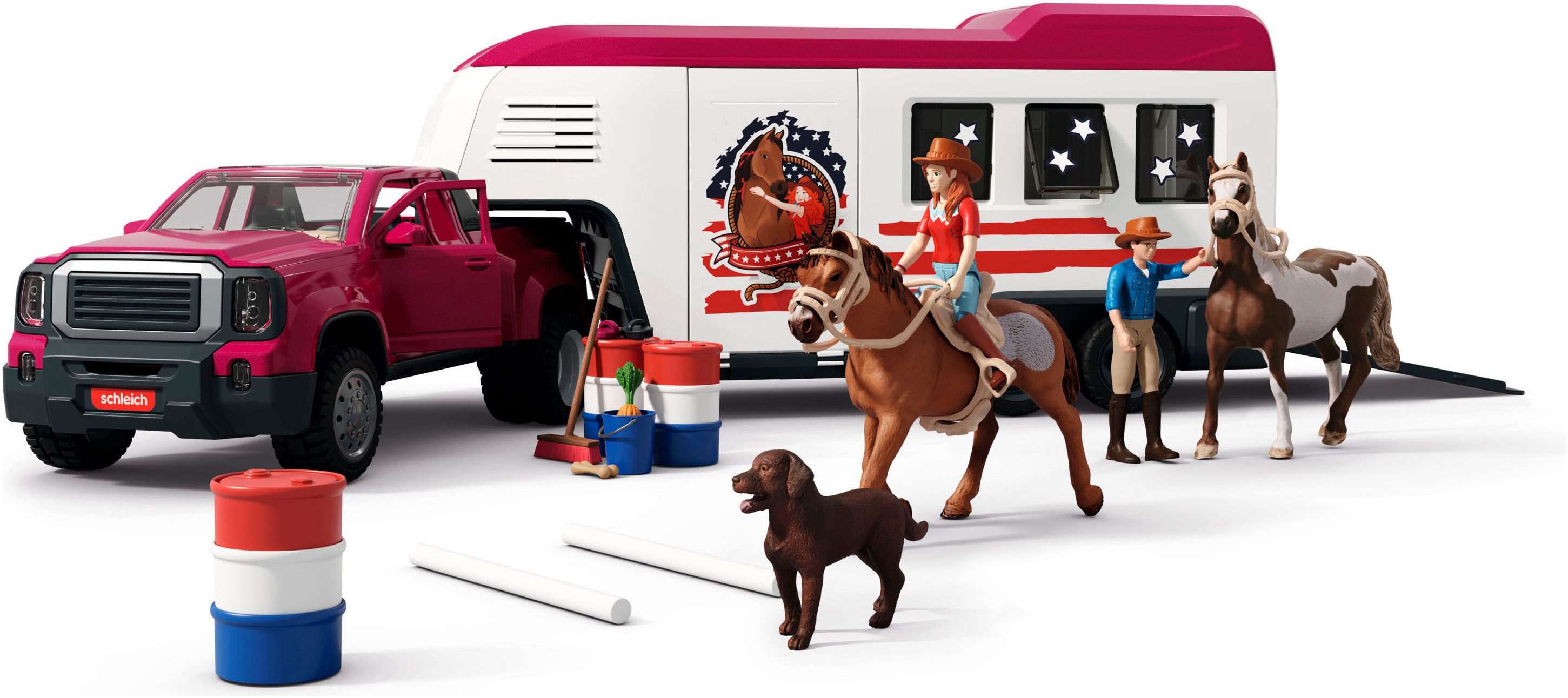 Schleich® Spielfigur HORSE CLUB, Lakeside Truck mit Anhänger (42705)