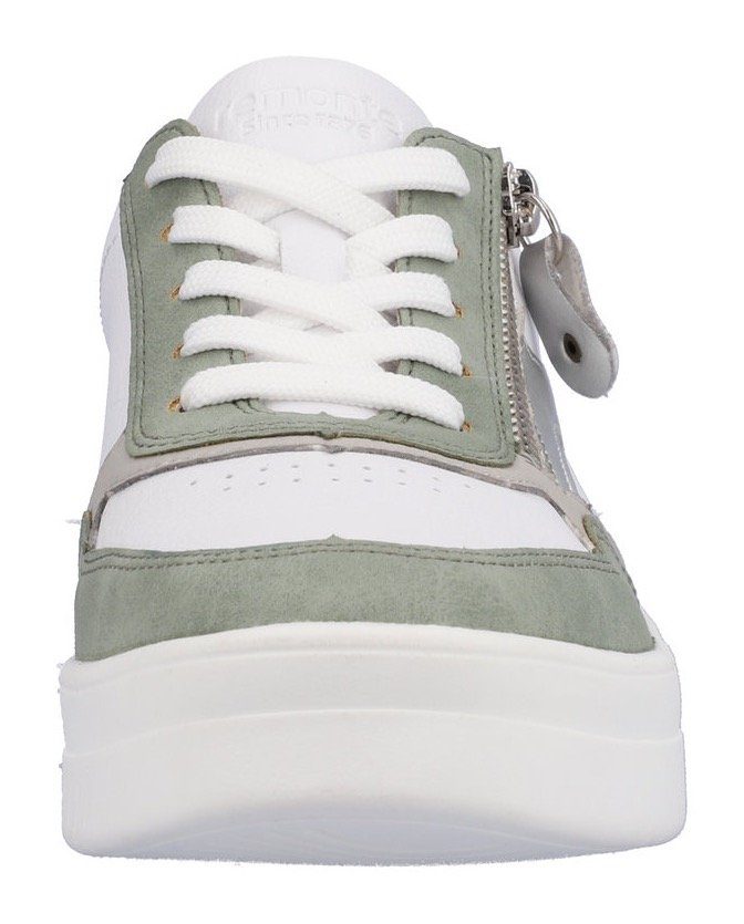 Remonte Sneaker seitlichem weiß-mint mit Reißverschluss