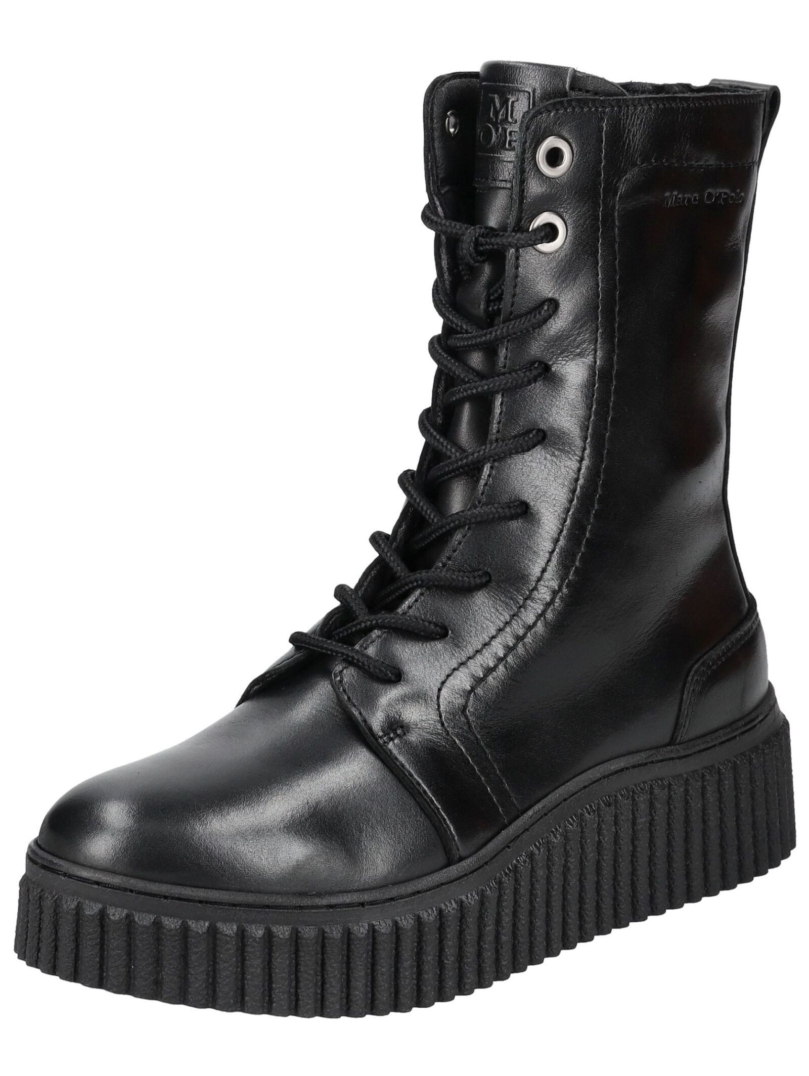 Stiefelette Glattleder Schnürstiefelette