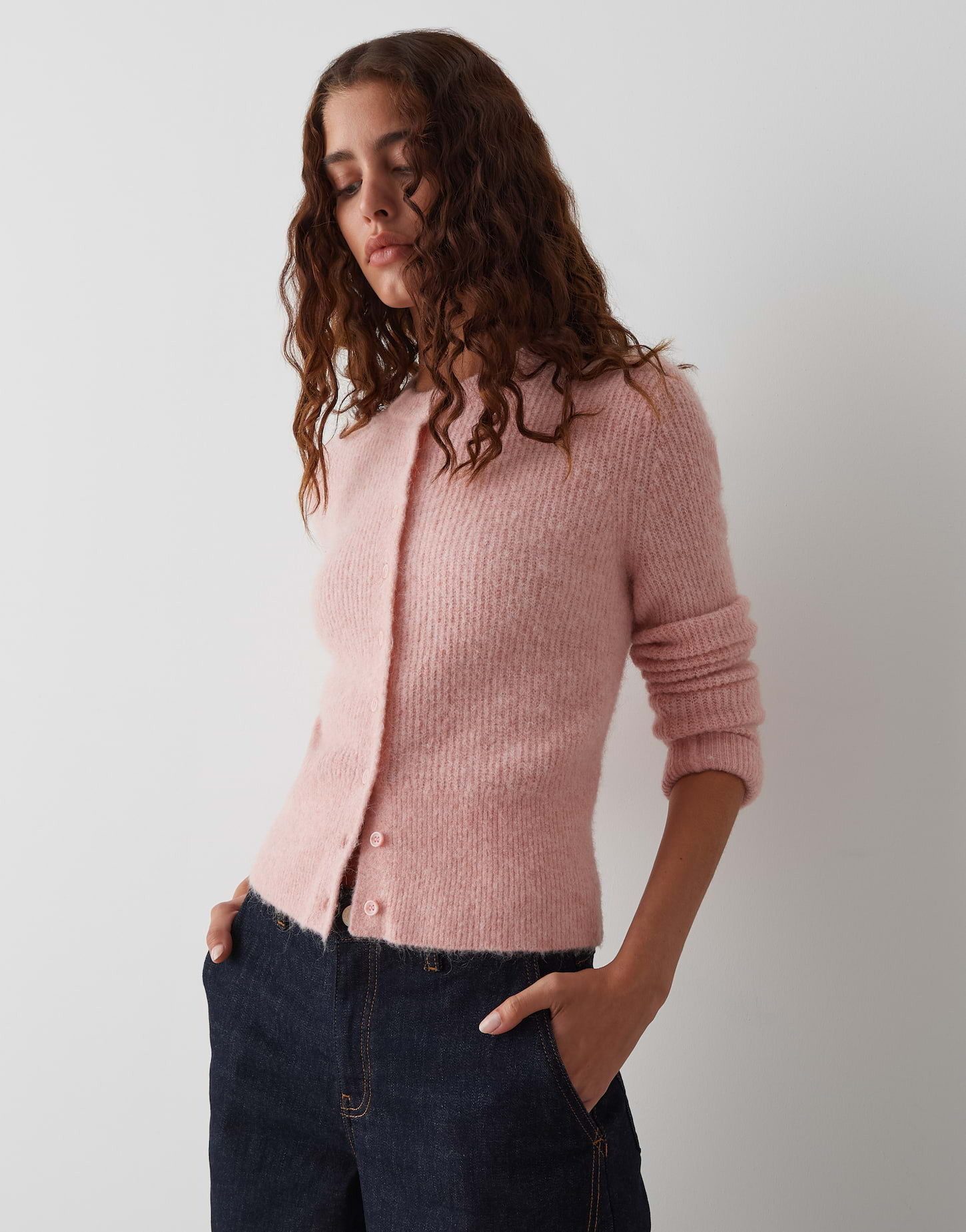 OPUS Strickjacke DRENI aus weichem Alpakamix günstig online kaufen