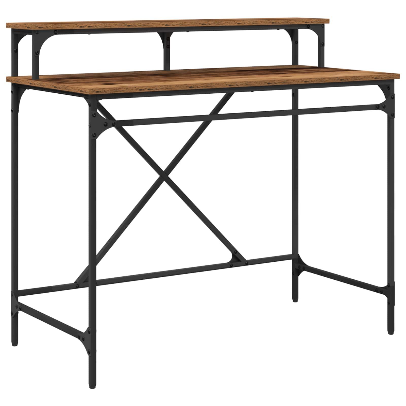 vidaXL Schreibtisch Schreibtisch Altholz 100 x 50 x 90 cm Holzwerkstoff (1-St)