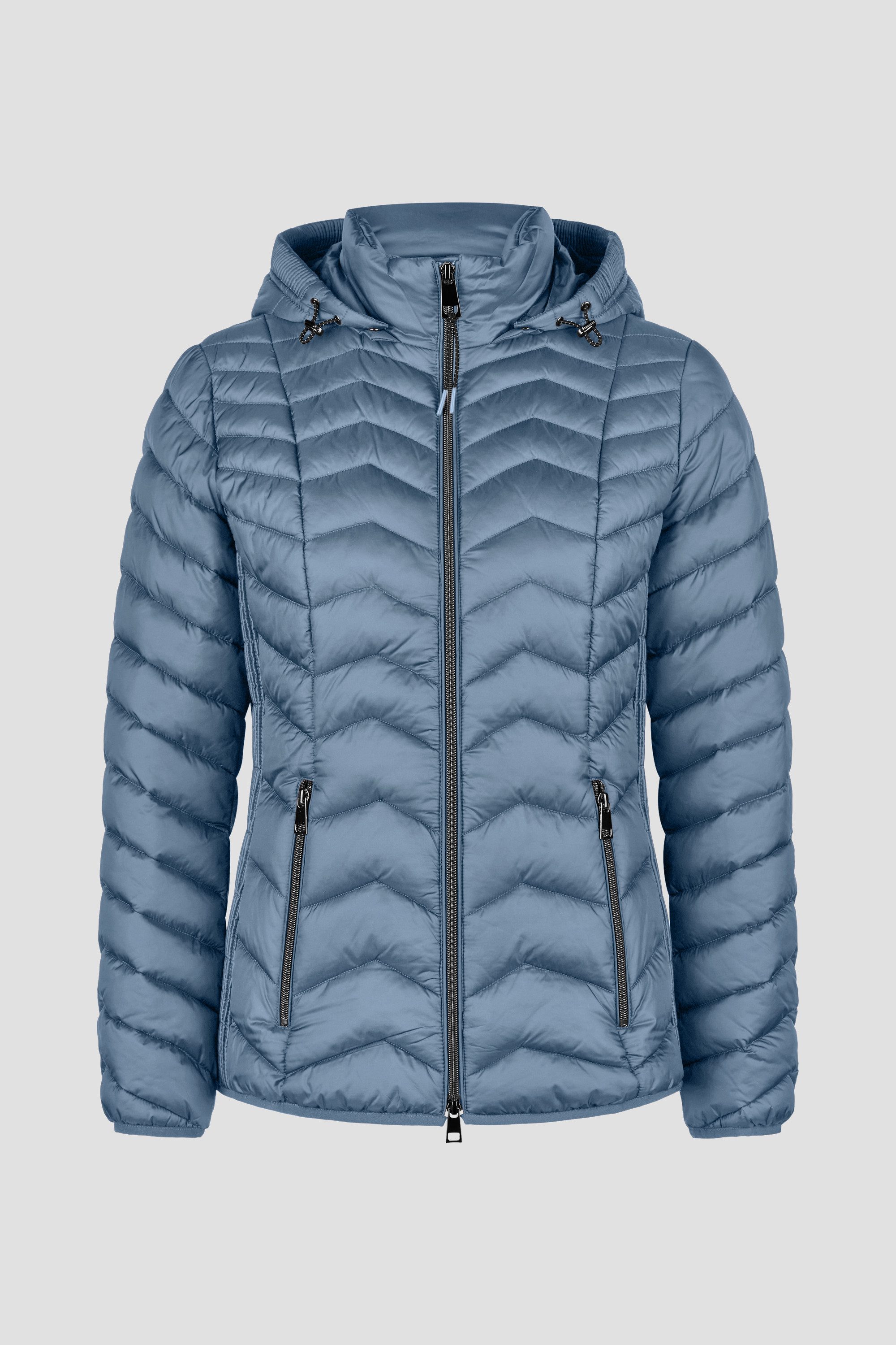 Barbara Lebek Steppjacke Übergangsjacke, Herbstjacke oder Damenjacke mit abnehmbarer Kapuze