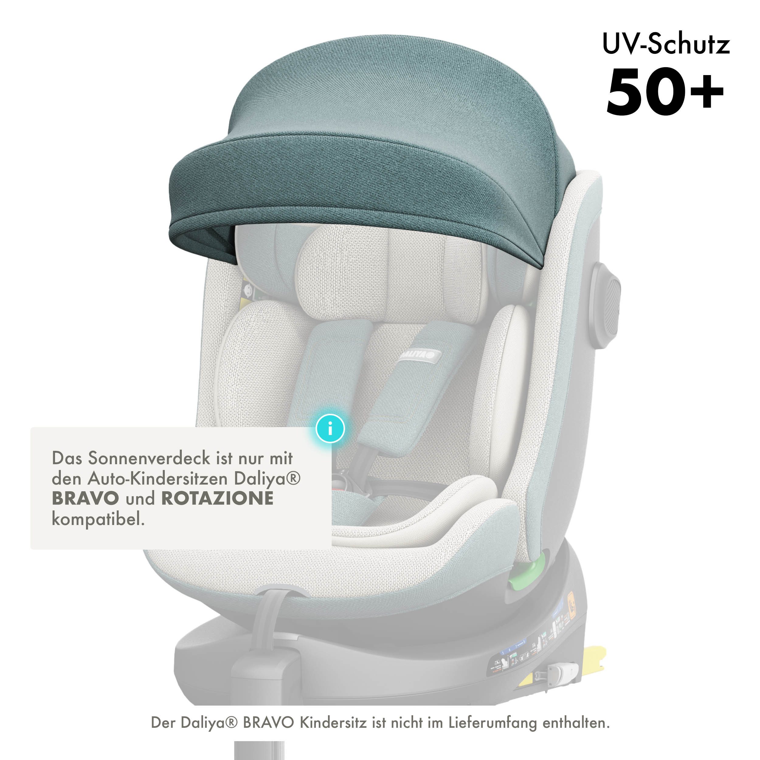 Daliya® Kindersitzbezug BRAVO Sonnenverdeck, Sonnenschutz für Kindersitze BRAVO und ROTAZIONE