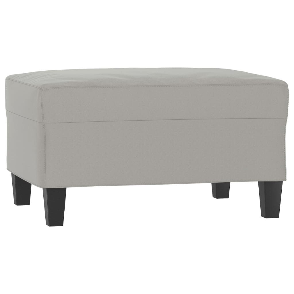 vidaXL Polsterhocker Fußhocker Hellgrau 70x55x41 cm günstig online kaufen