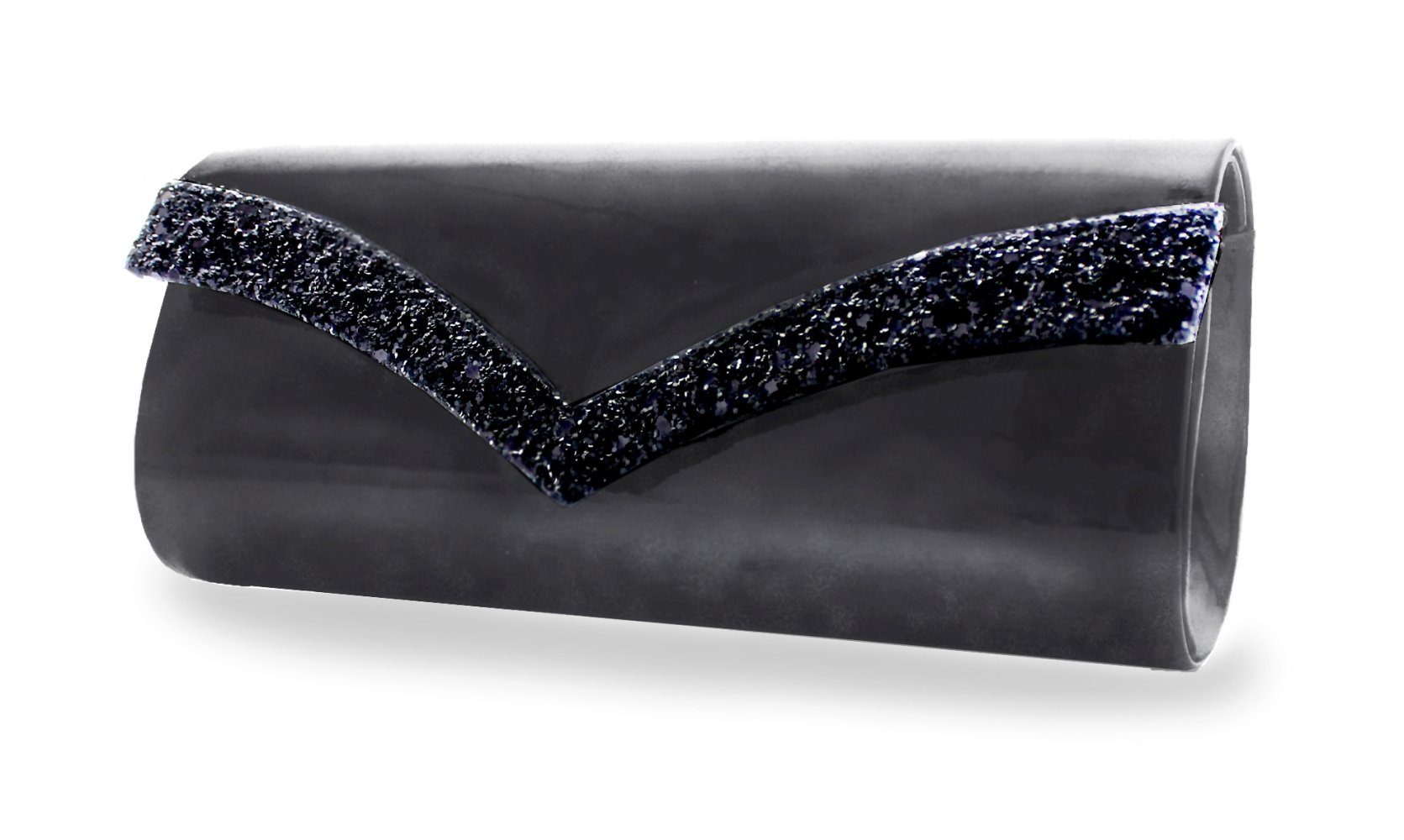 White Lady Clutch Tina Lackleder-Glitter Clutch günstig online kaufen
