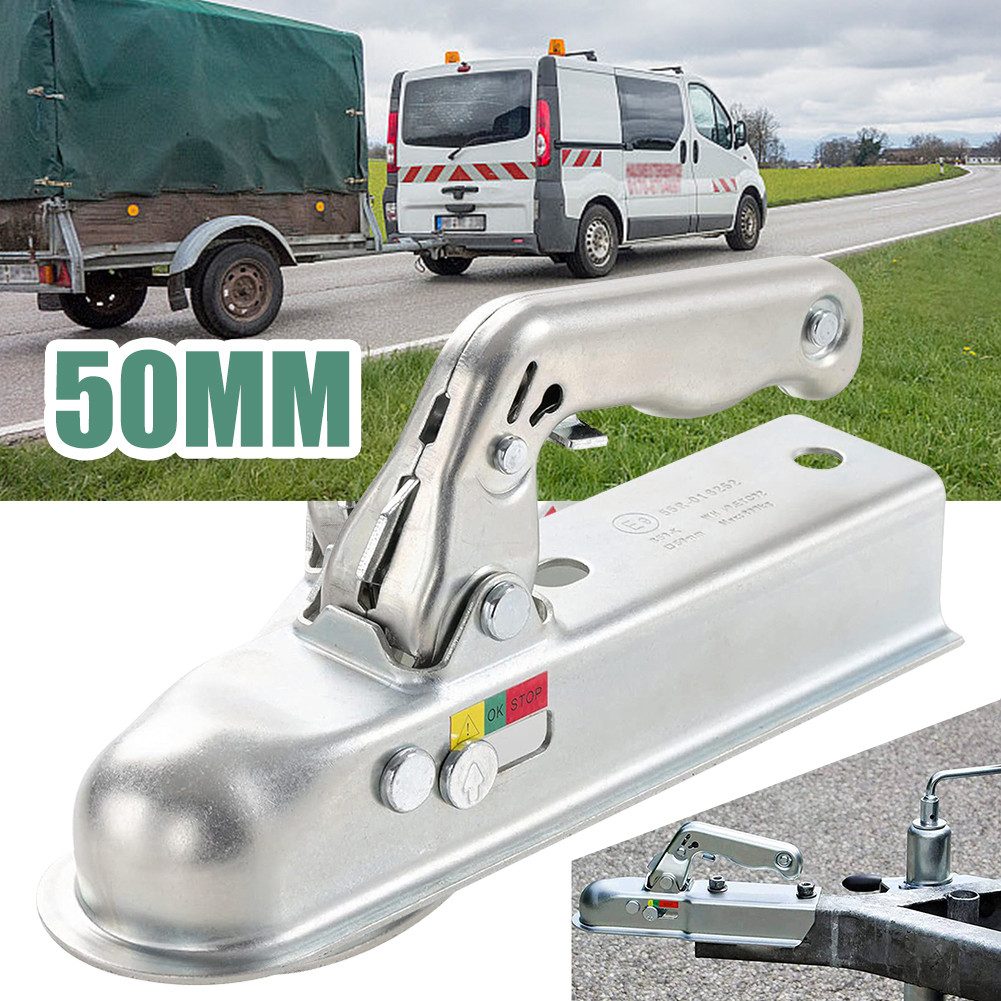OSTWOLKE Anhängerkupplung Zugmaul Kupplungsklaue Zugkugelkupplung 800 Kg vierkant 50 mm (1-St)