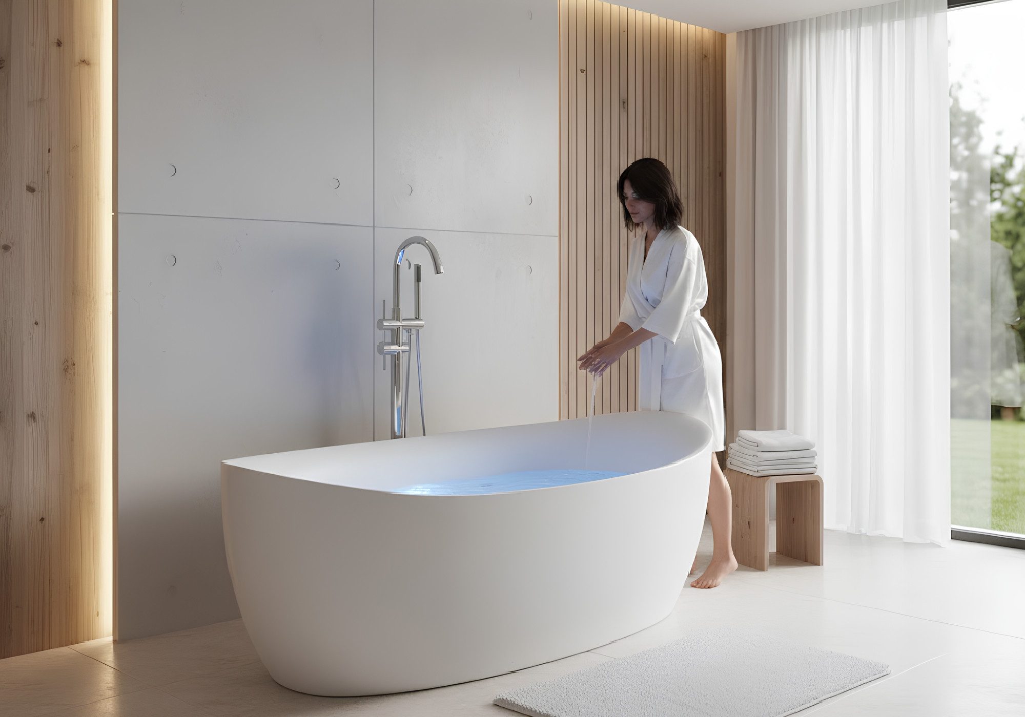 JVmoebel Whirlpool-Badewanne Indoor Whirlpool Badewanne Whirlwanne Home Eckbadewanne Sofort, (1-tlg)