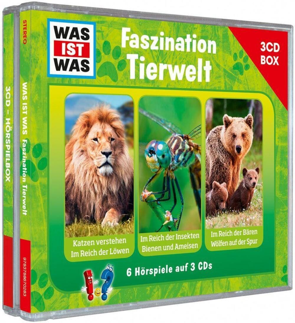 Tessloff Verlag Hörspiel WAS IST WAS 3-CD-Hörspielbox Faszination Tierwelt