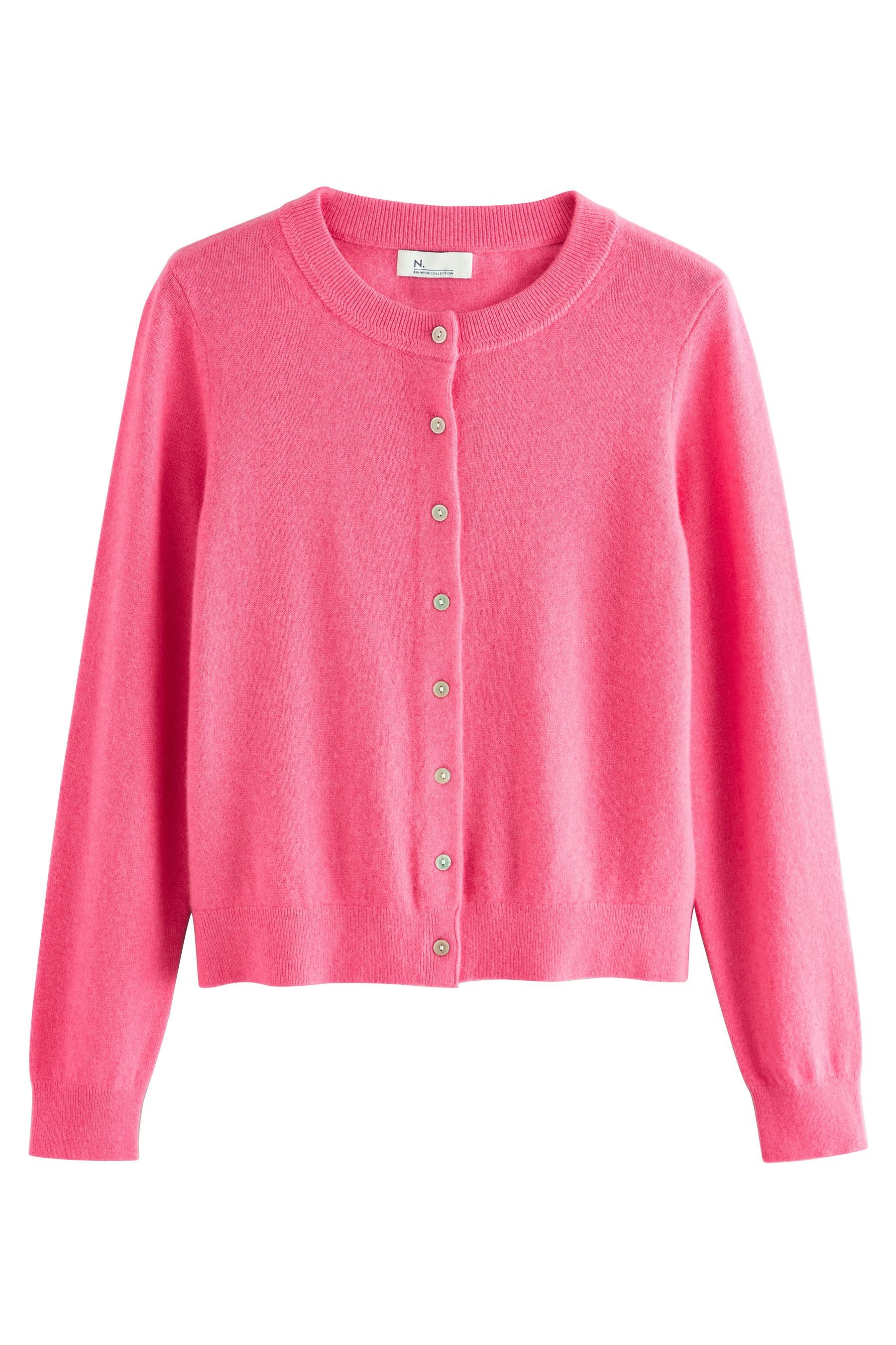 Next Strickjacke Langärmelige Strickjacke aus 100 % Kaschmir (1-tlg) günstig online kaufen