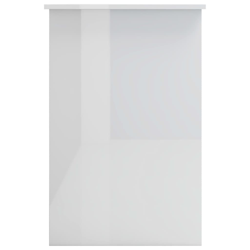 cm Holzwerkstoff 100×50×76 Schreibtisch Hochglanz-Weiß furnicato
