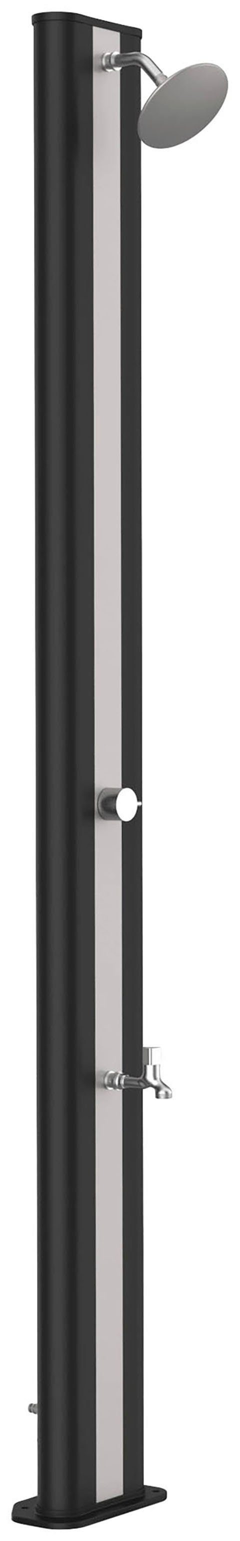 Gre Solardusche, mit Fußwaschhahn, Höhe: 222 cm, 40 Liter Tank