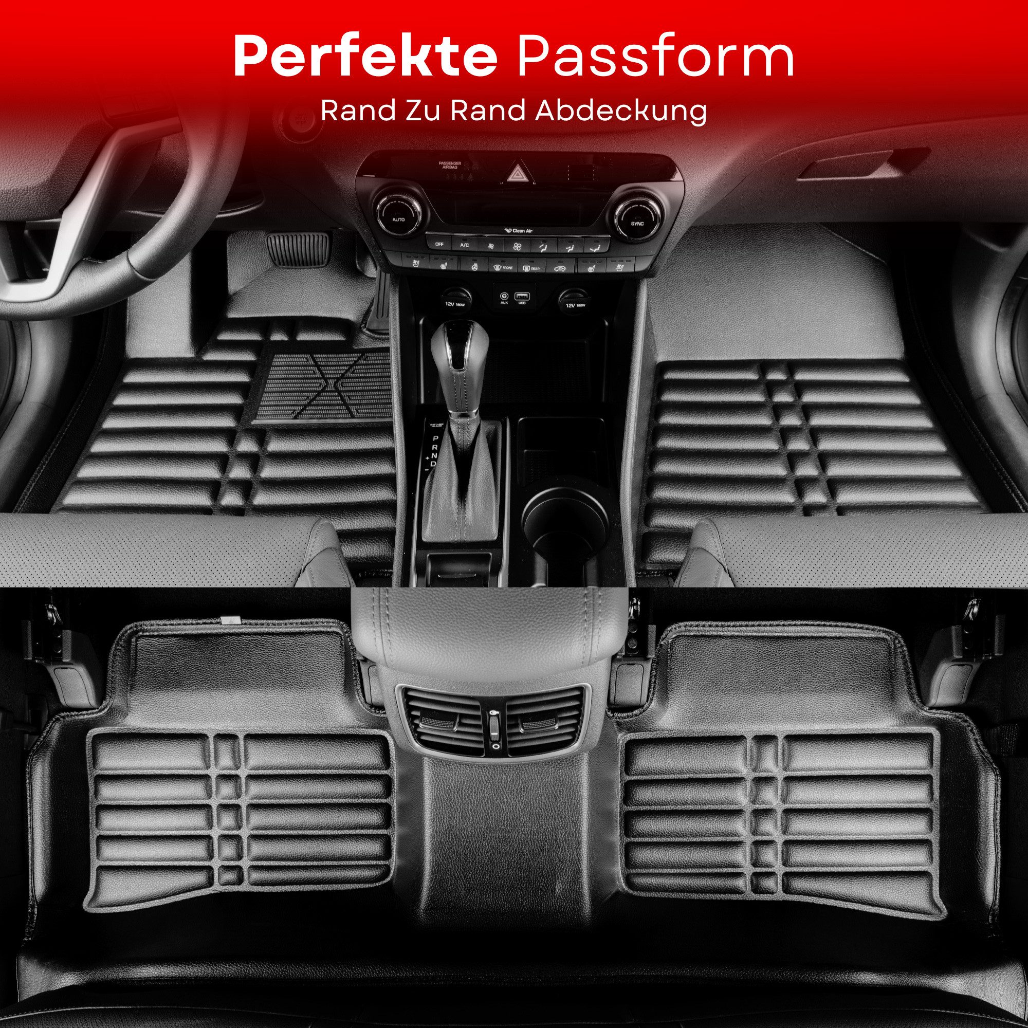 fussmattenprofi.com 5D Premium Car Floor Mat TPE Set suitable for BMW X5 (F15) 2013-2018 (1 pc), for BMW BMW X5