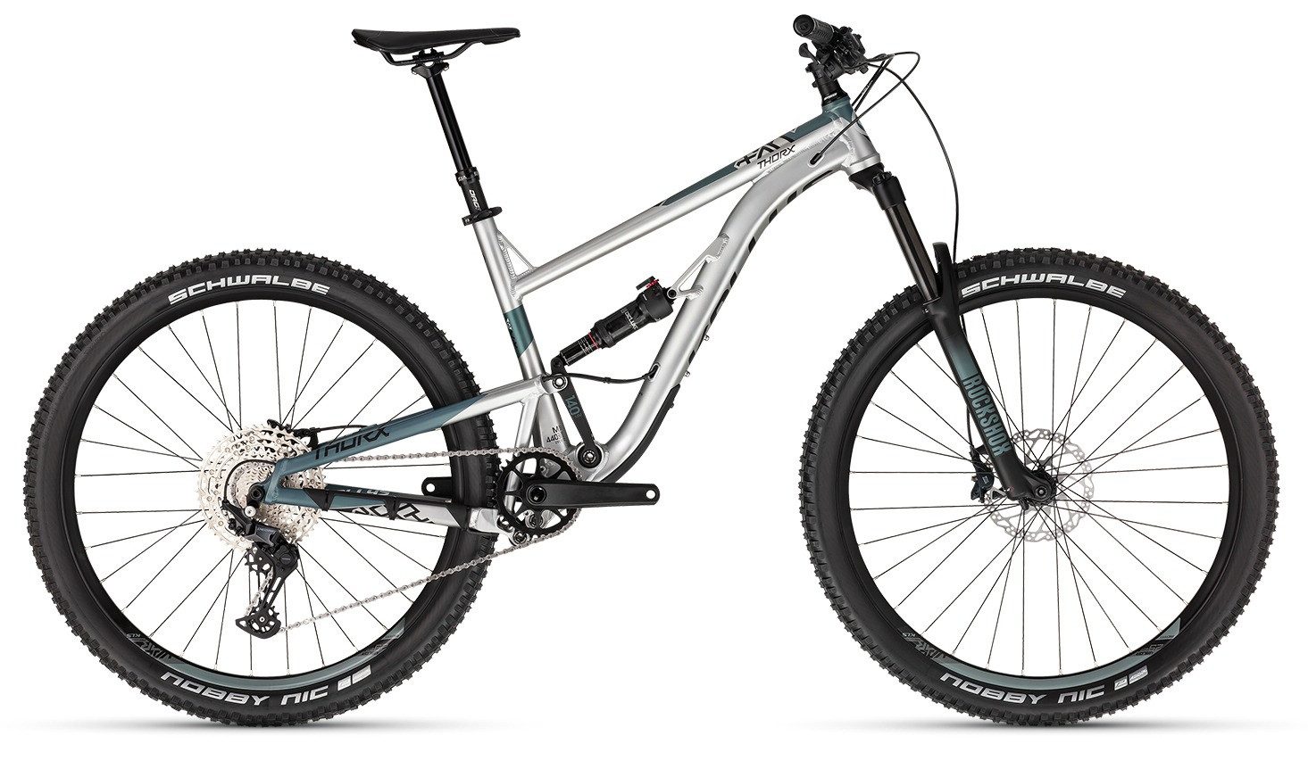 Kellys Mountainbike MTB Fully Thorx 10 Silver 29" Diamant, 12 Gang Shimano SHIMANO Deore M6100 (direct mount) Schaltwerk