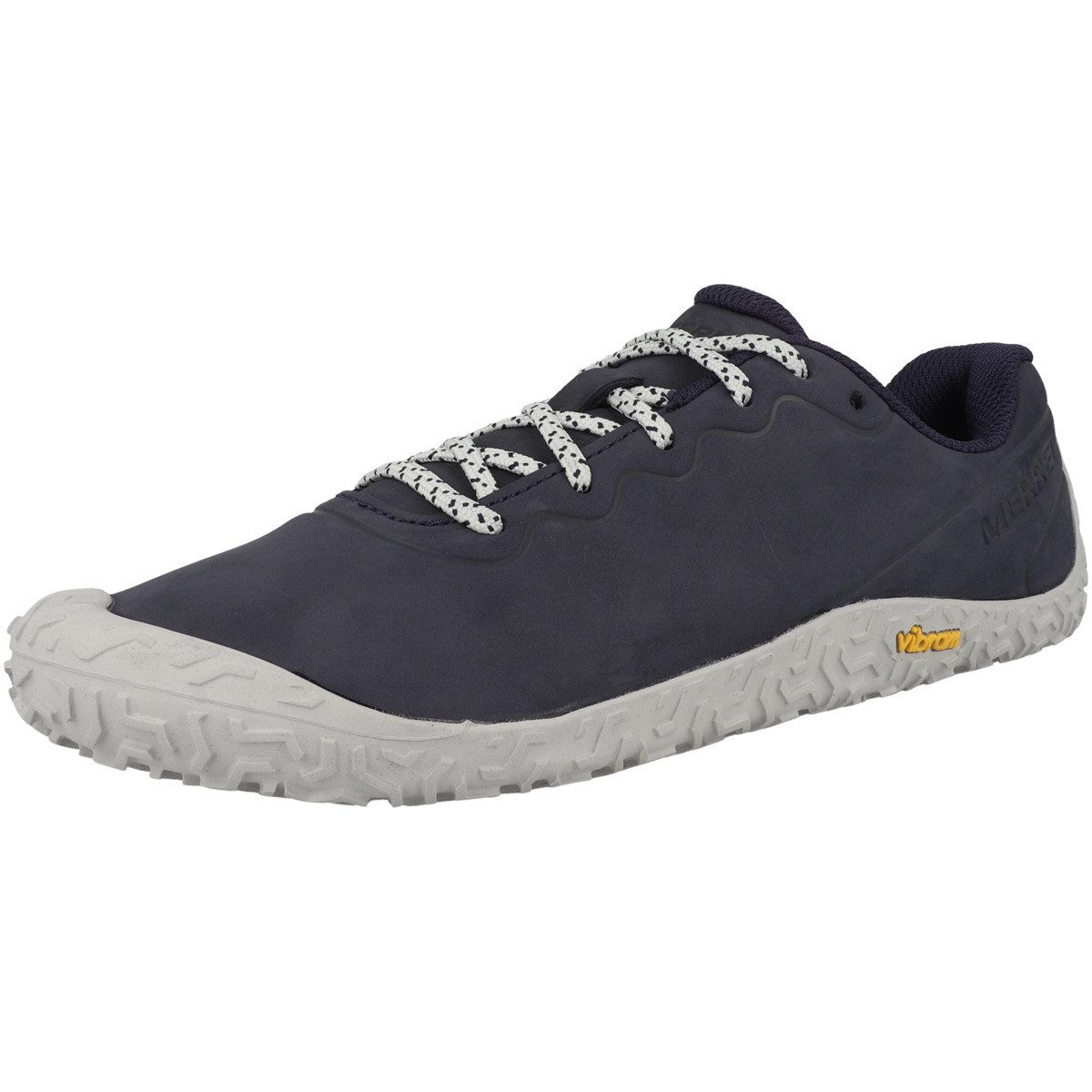 Merrell Vapor Glove 6 Leather Damen Barfußschuh Minimalschuhe, Halbschuhe, Schnürschuhe, Barfuß Sneaker, Sneaker