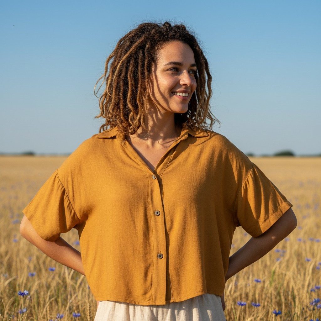 Guru-Shop Longbluse Boho Blusentop, Basic Kurzarmbluse, weite.. alternative günstig online kaufen
