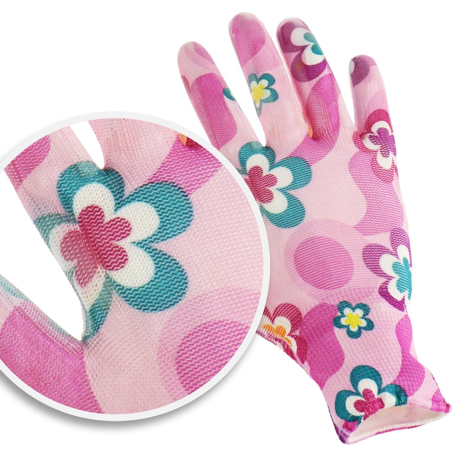 com-four Gartenhandschuhe 2 Paar Gartenhandschuhe (2-St)