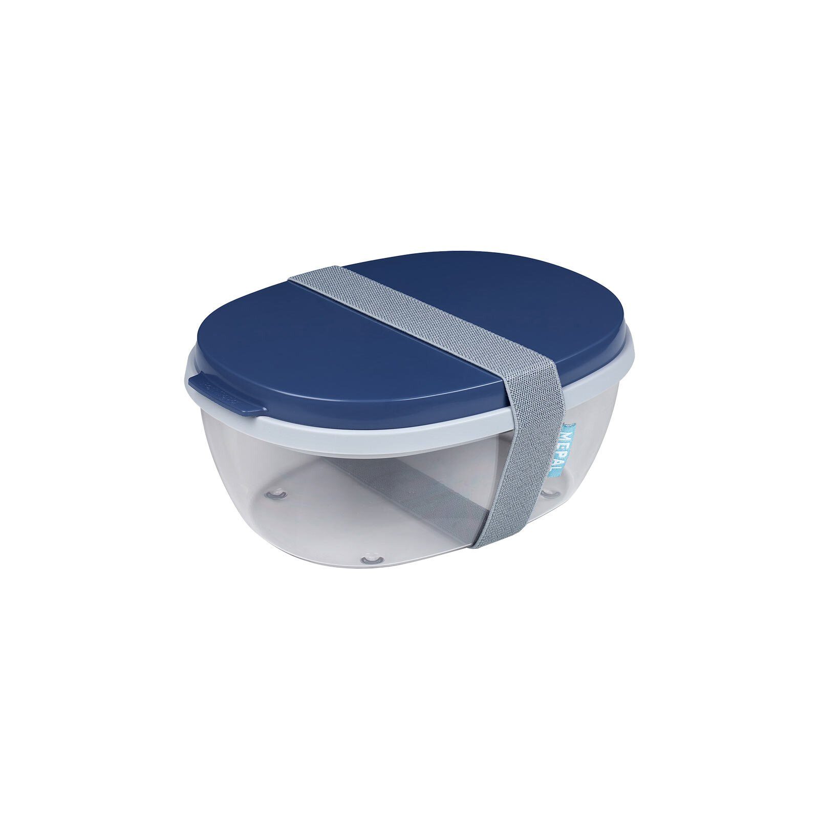 Mepal Lunchbox Ellipse Salatbox 1300 ml, Kunststoff, (1-tlg), Spülmaschinengeeignet nordic denim