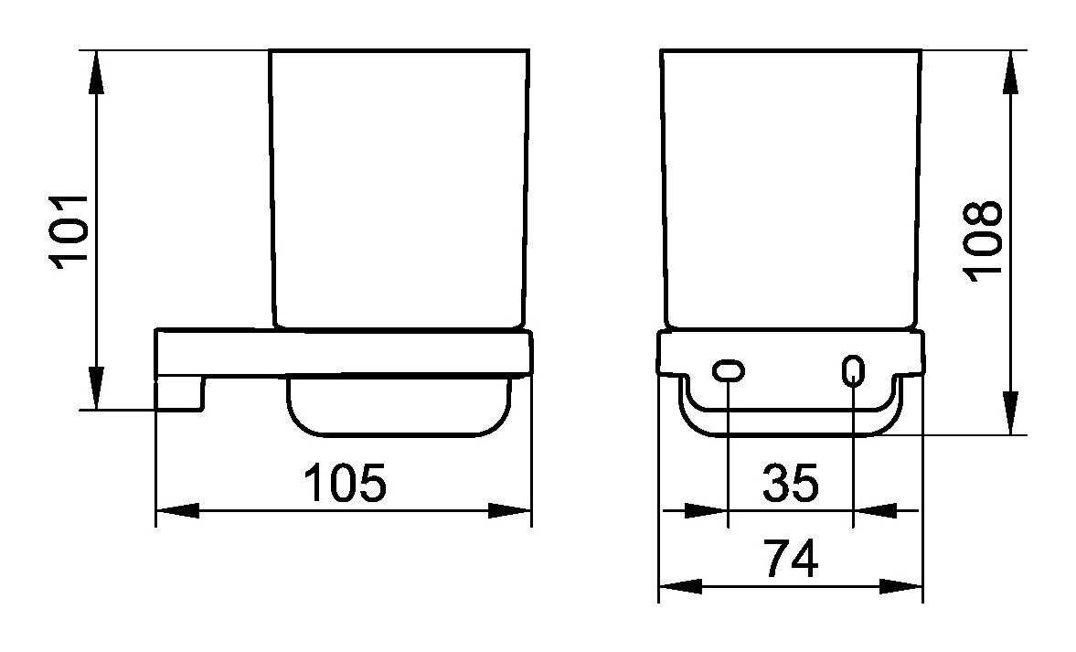 Keuco Zahnputzbecher Collection Moll, Echtkristall-Mundglas für günstig online kaufen