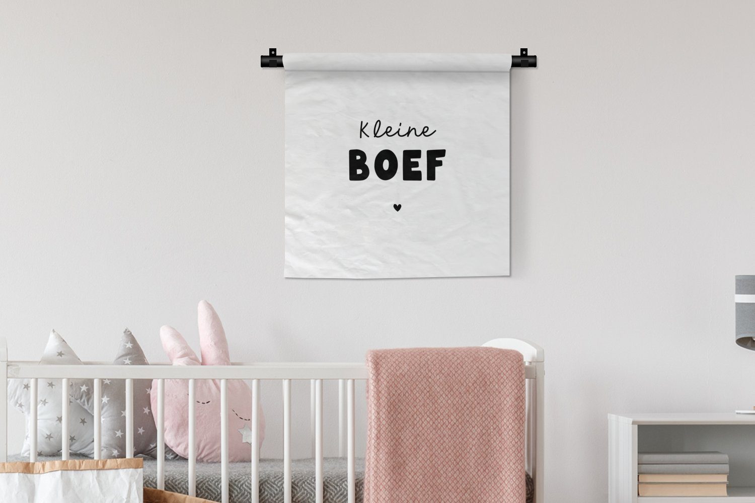 Sprichwörter, Wandbehang, Wanddekoobjekt Schlafzimmer, Wohnzimmer, - MuchoWow Kleiner Kleid, für - Schlingel Zitate Kinderzimmer Wanddeko Kinder -