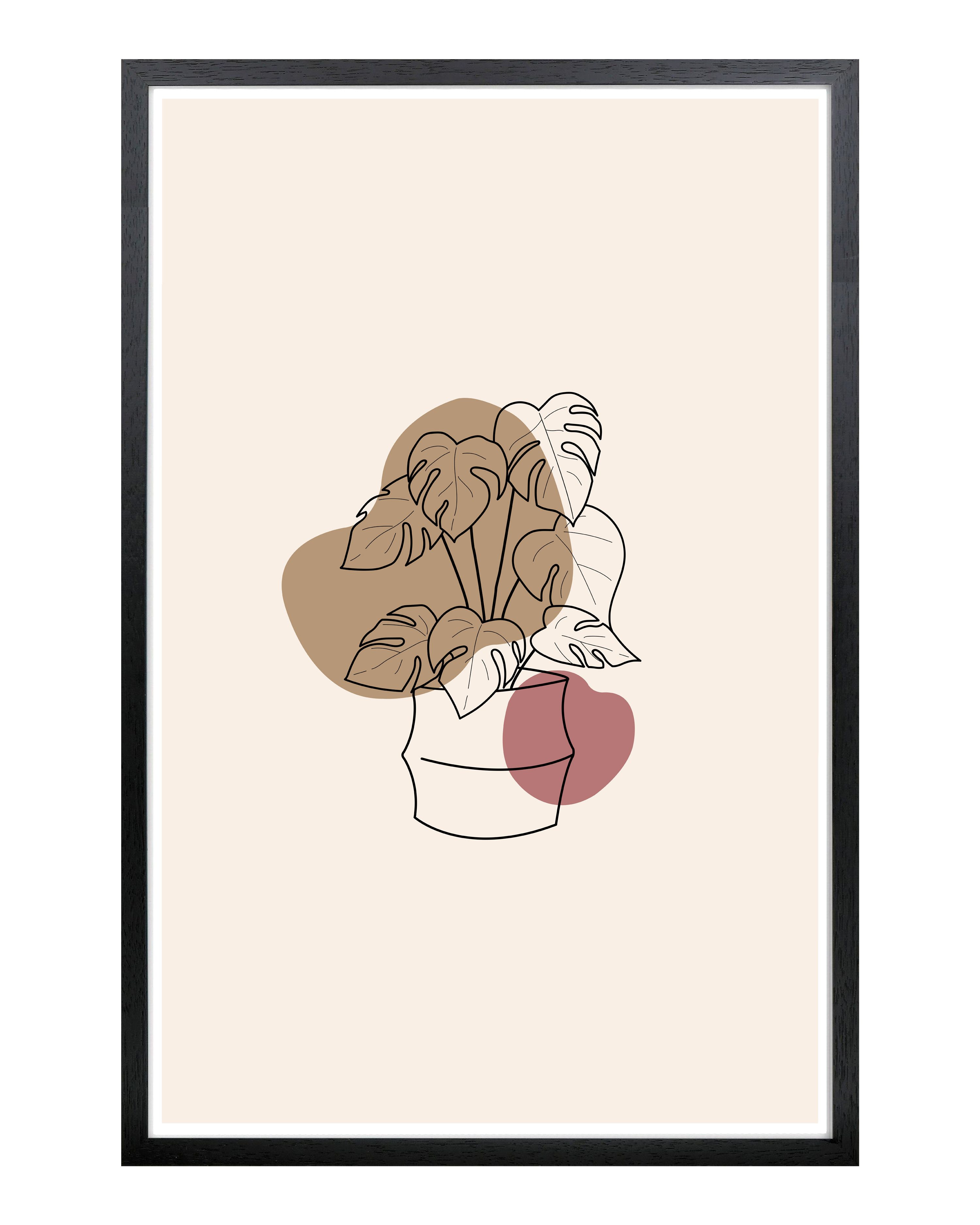 Close Up Bilderrahmen Posterrahmen 60 x 90 cm Holzdekor Schwarz günstig online kaufen