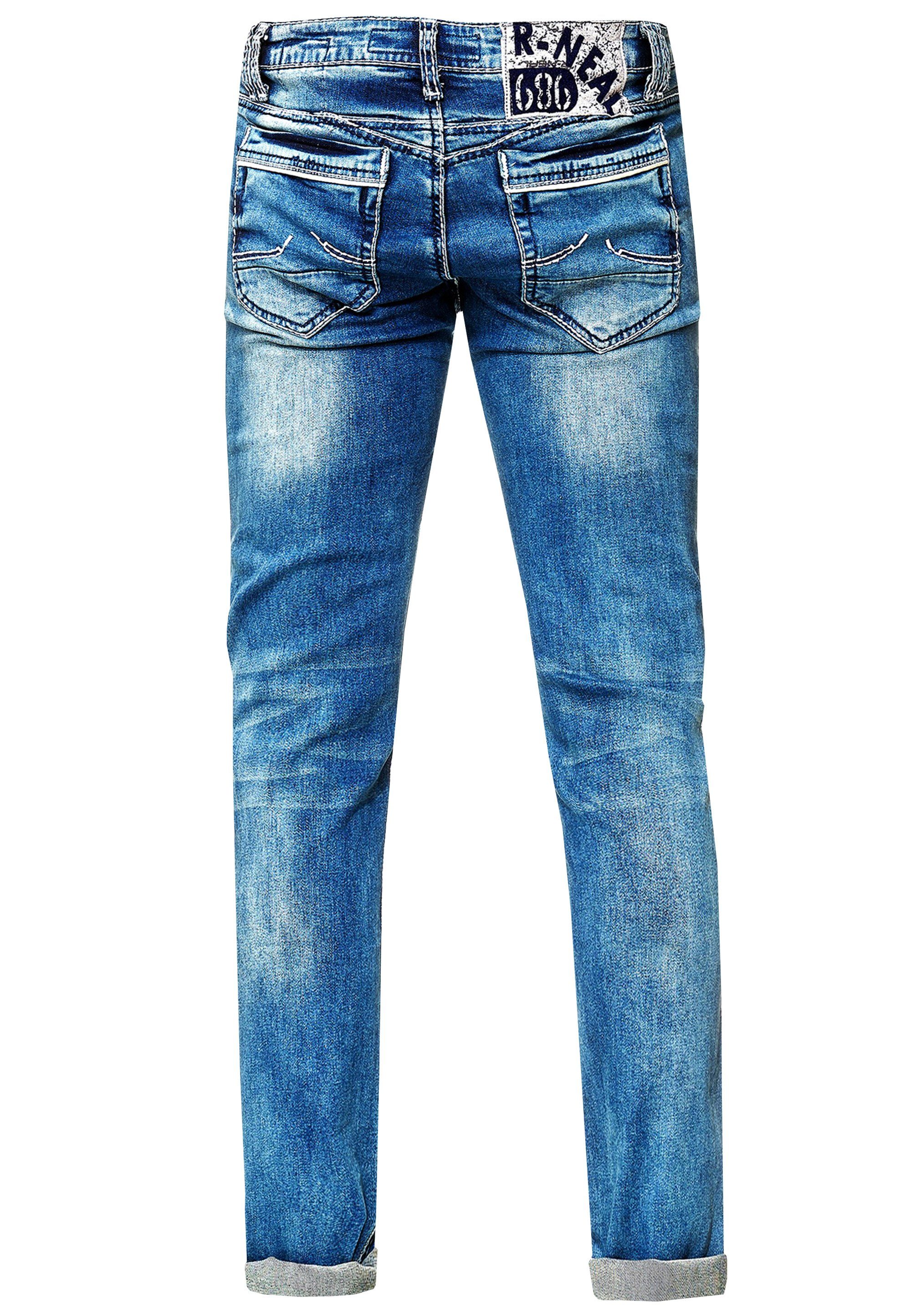 Rusty Neal Straight-Jeans NEW YORK im modernen Used-Look 29