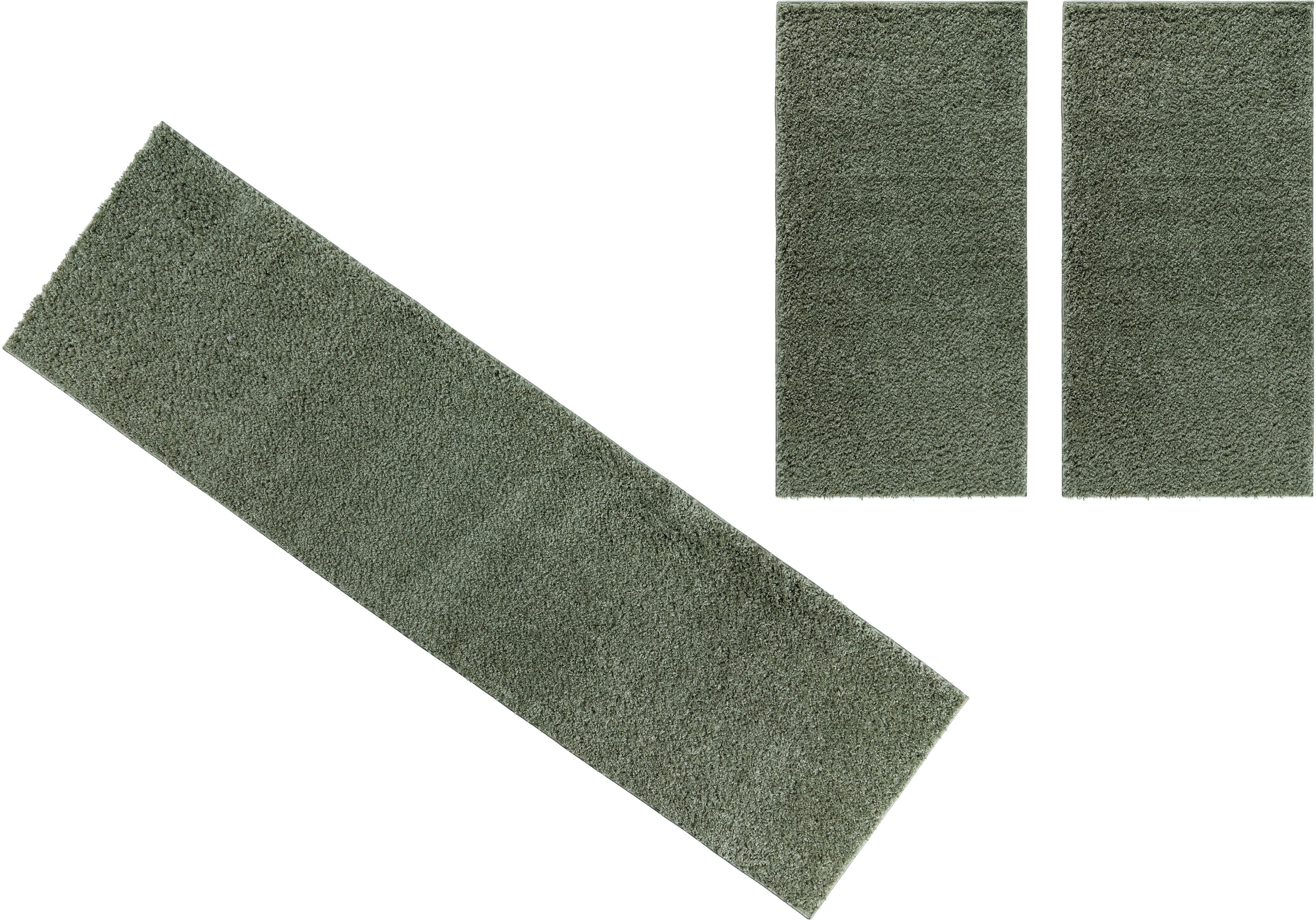 Bruno Banani Bettumrandung Shaggy Soft, Höhe 30 mm, (3-tlg), gewebt, Uni-Fa günstig online kaufen