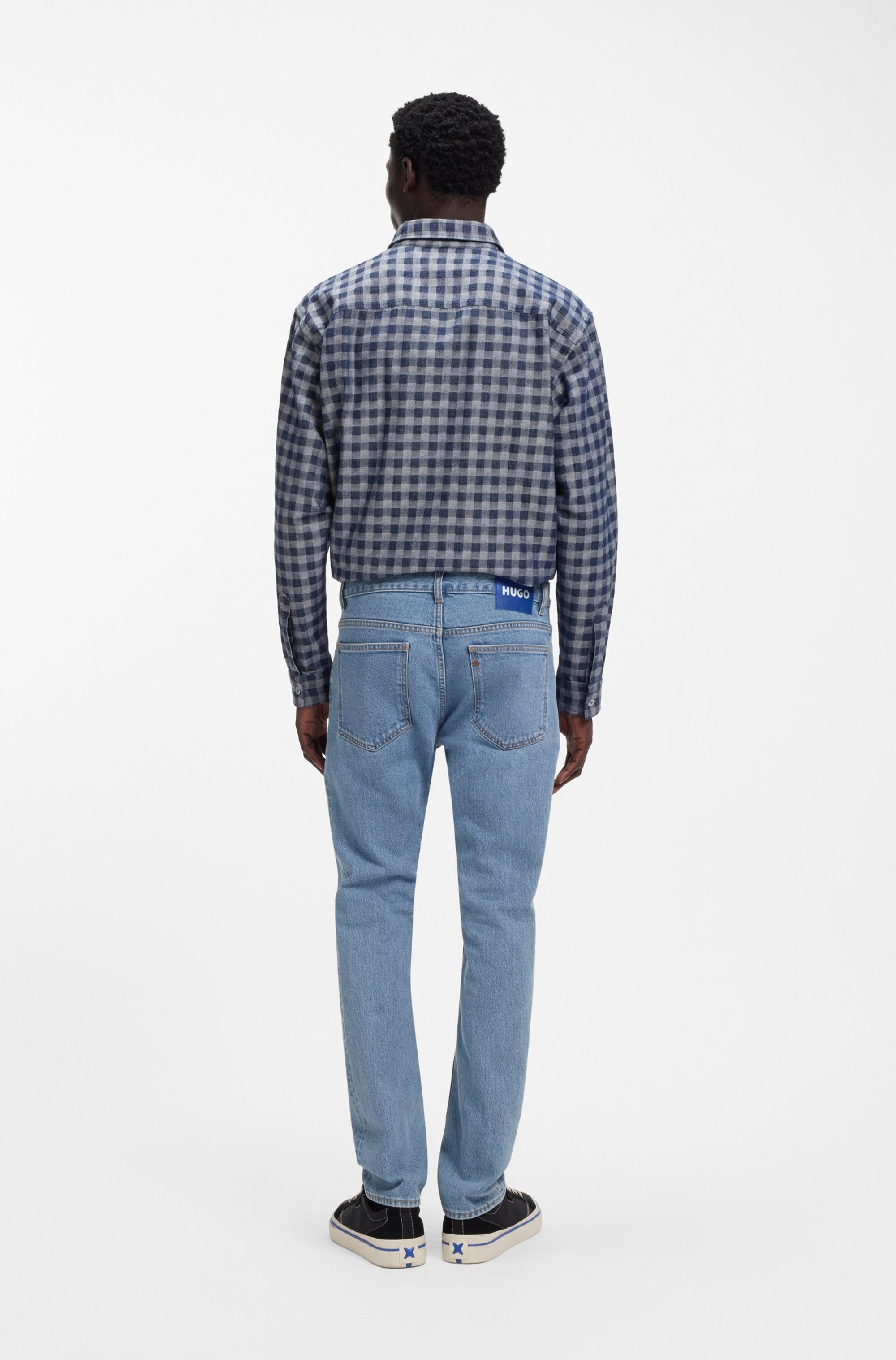 HUGO Slim-fit-Jeans Ash mit Stone-washed- Finish