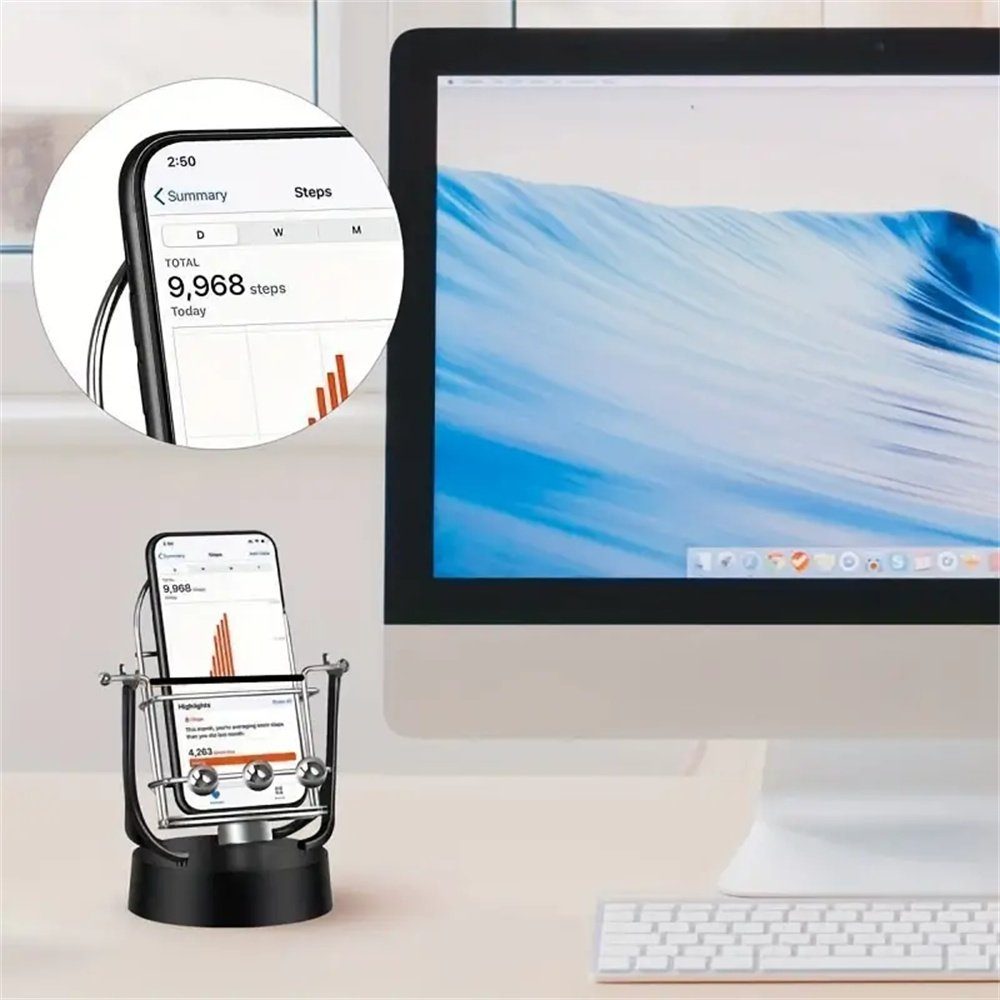 Schrittzähler automatischer Shaker-Schritt TUABUR Shaker, USB-Kabel mit Handyhalter,