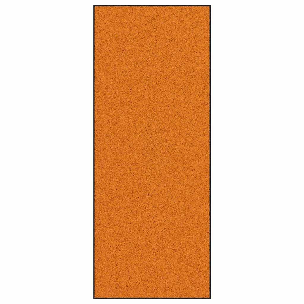 vidaXL Fußmatte Fußmatte Orange und Schwarz 120 x 300 cm Polyamid und PVC, günstig online kaufen