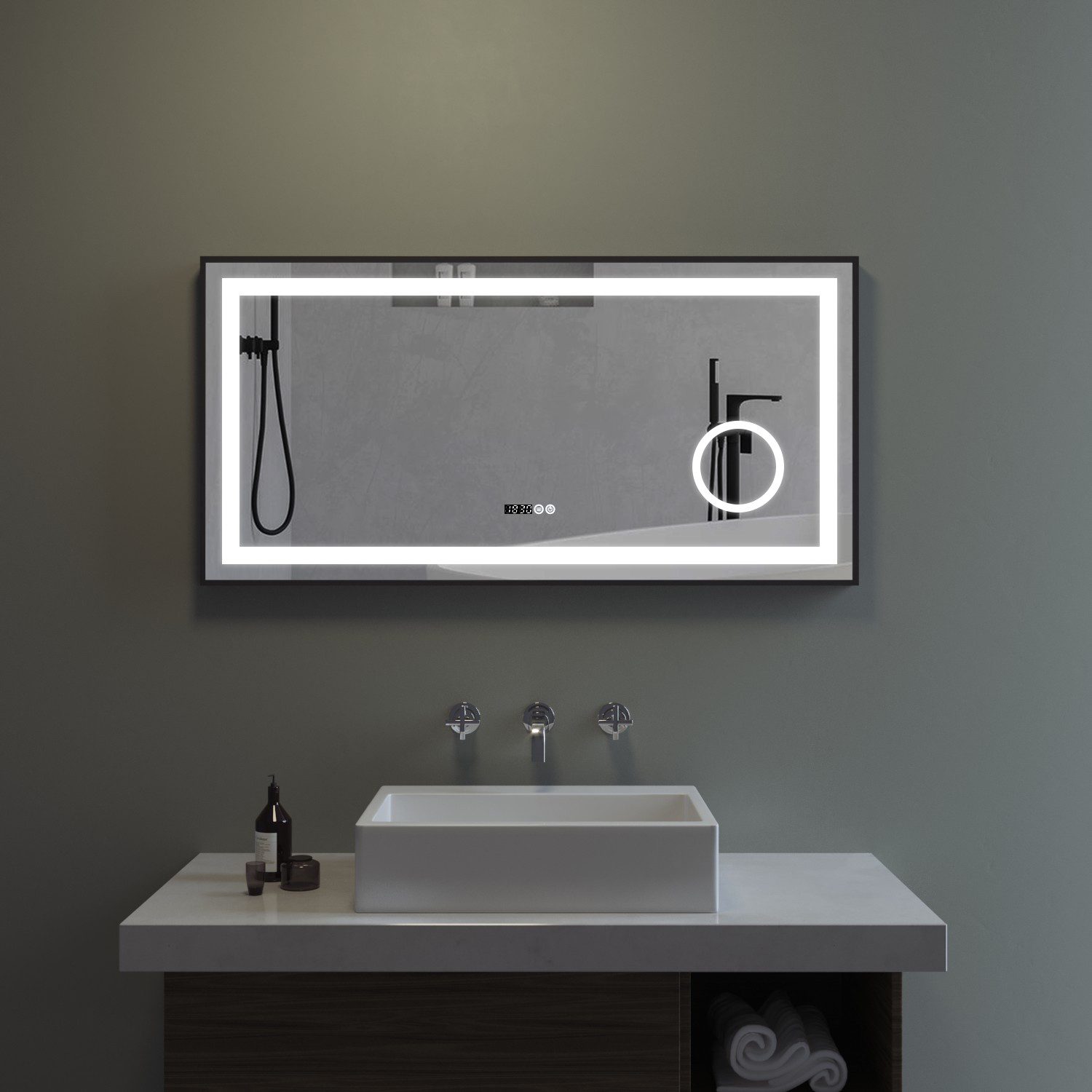 AQUABATOS Badspiegel Badspiegel mit Beleuchtung LED günstig online kaufen