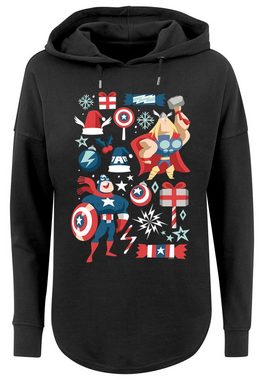 F4NT4STIC Kapuzenpullover Marvel Thor und Captain America weihnachten Print