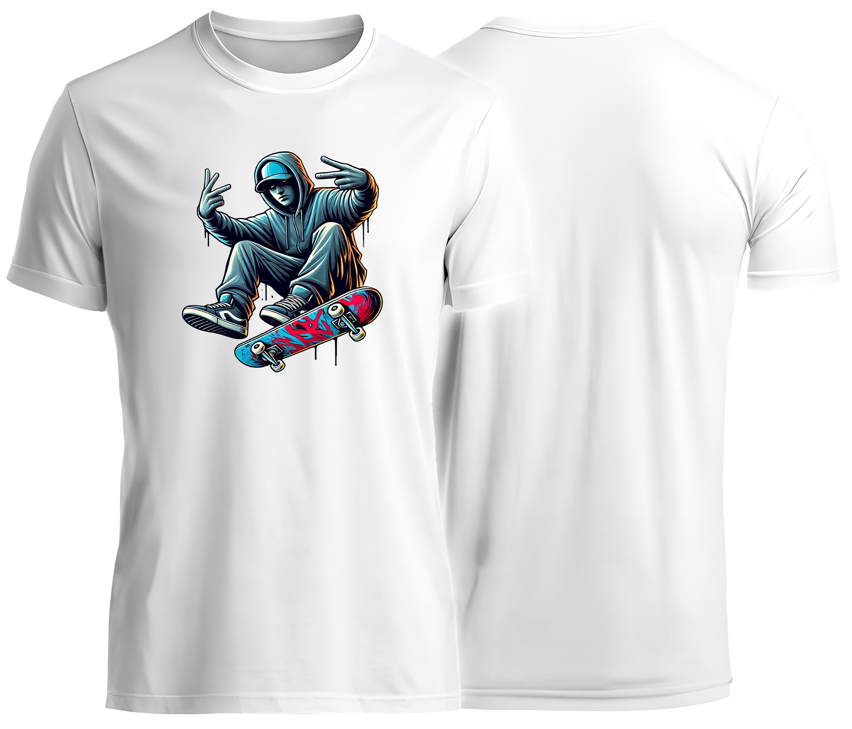 T-Shirt Skater print shirt