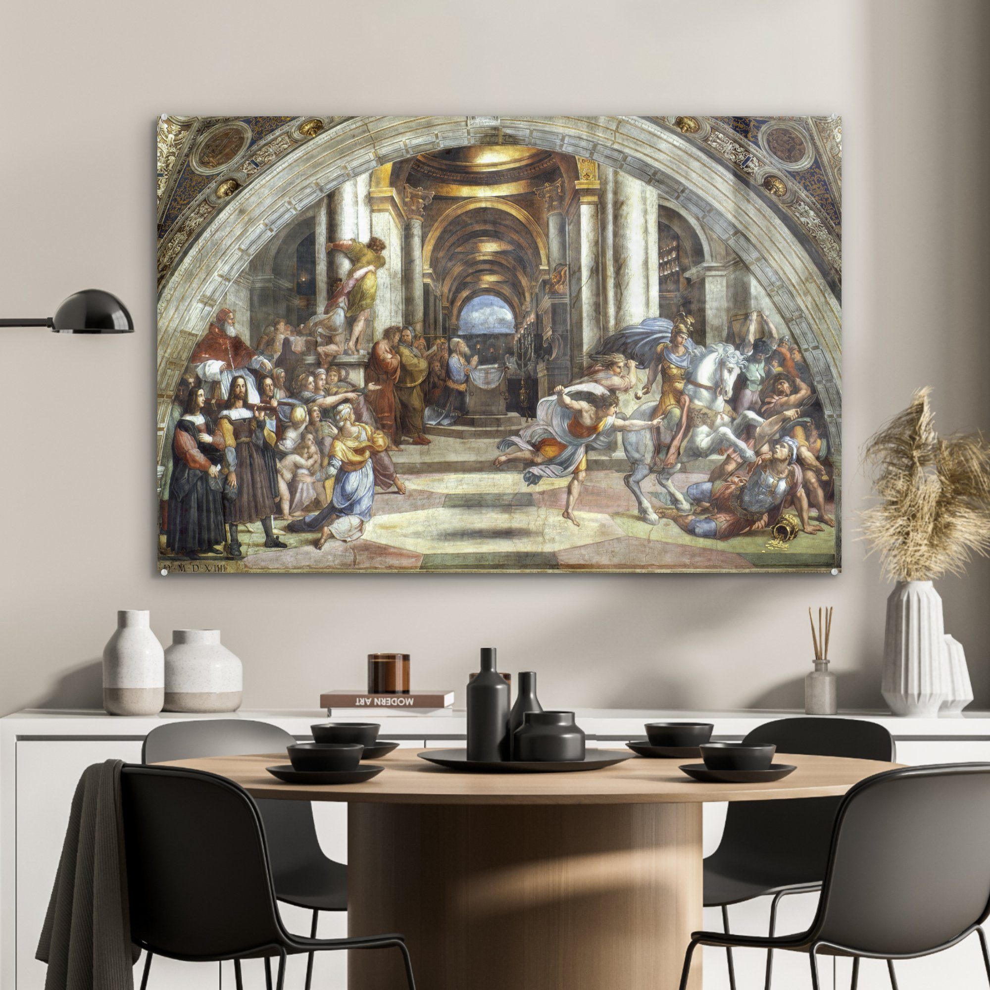 Acrylglasbild & Schule von - Athen St), Wohnzimmer Raffaello, Acrylglasbilder Die Schlafzimmer Raphael (1 MuchoWow