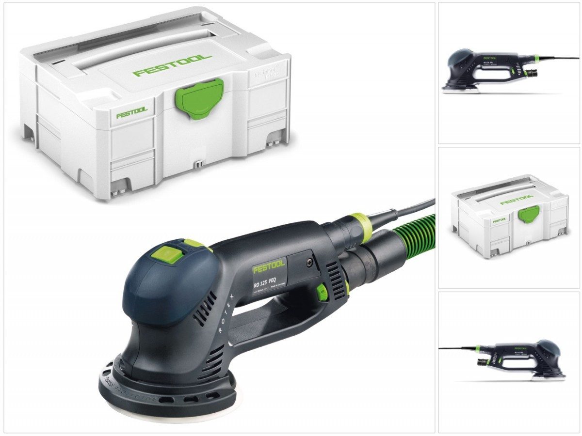 FESTOOL Exzenterschleifer RO 125 FEQ-Plus ROTEX Getriebe Exzenterschleifer (571779) 500W 3,6m