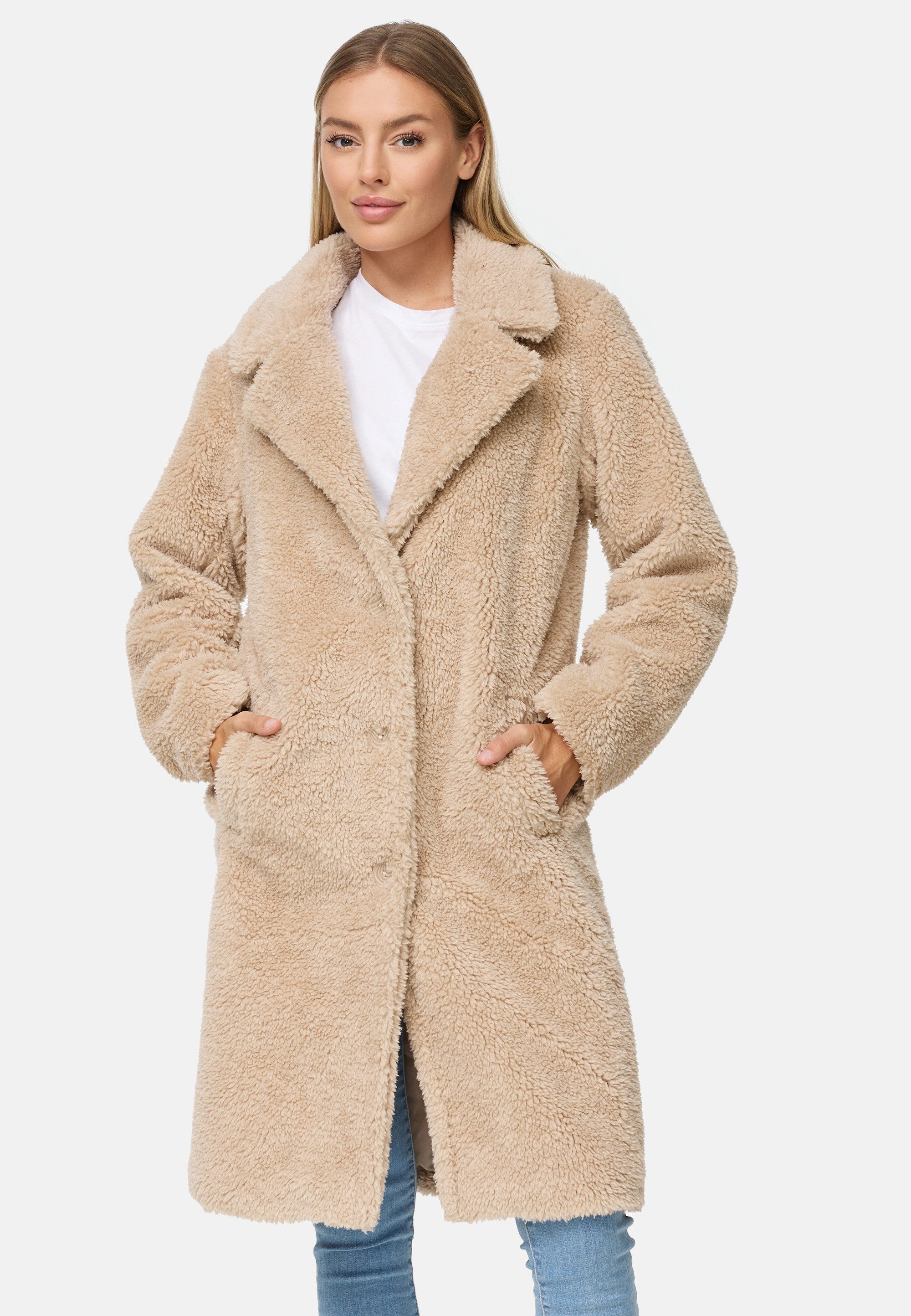 Threadbare Wintermantel Bear (1-tlg) mit Reverskragen