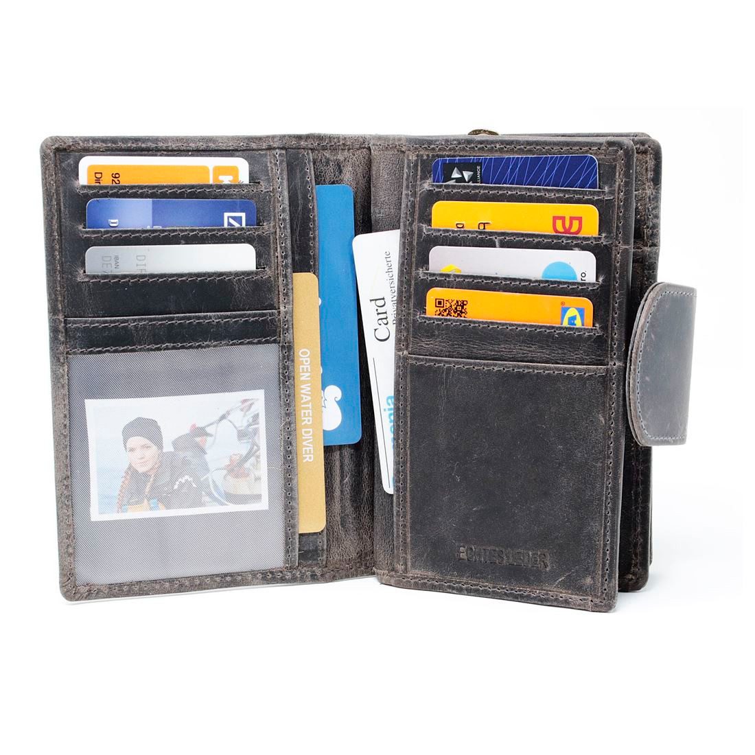 SHG Geldbörse Damen Leder Börse Portemonnaie Frauen Geldbeutel Riegelbörse günstig online kaufen