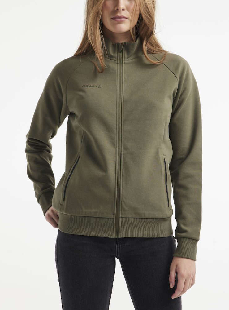 Trainingsjacke Core Soul Full Zip (Front-Reißverschluss, weiches Material) khakigrün