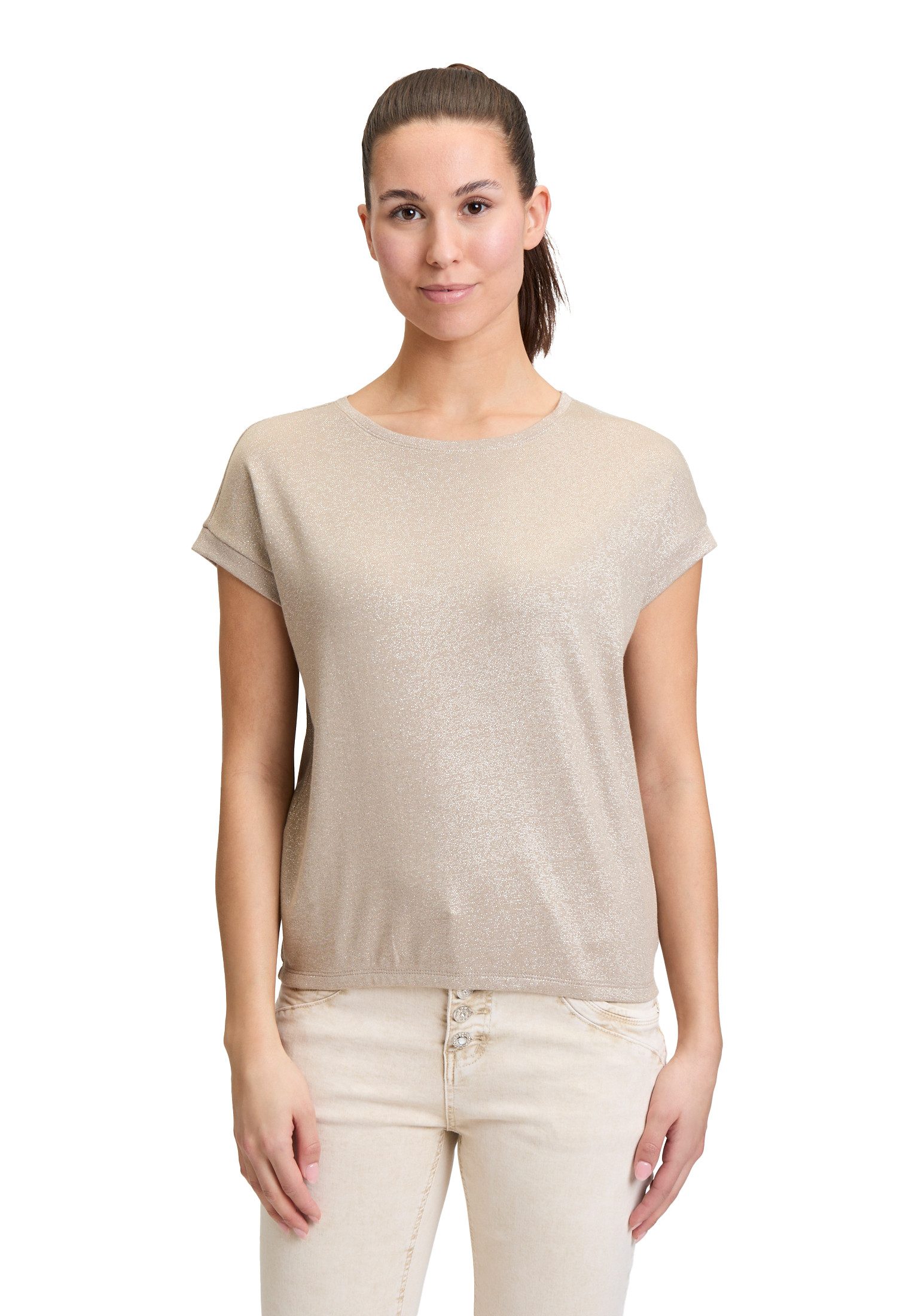 Kurzarmshirt Cartoon Casual-Shirt mit Rundhalsausschnitt