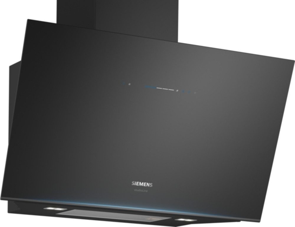 SIEMENS Wandhaube LC91KLT65, iQ700 Wandesse, 90 cm, Klarglas schwarz bedruckt EEK: A+ Serie iQ700