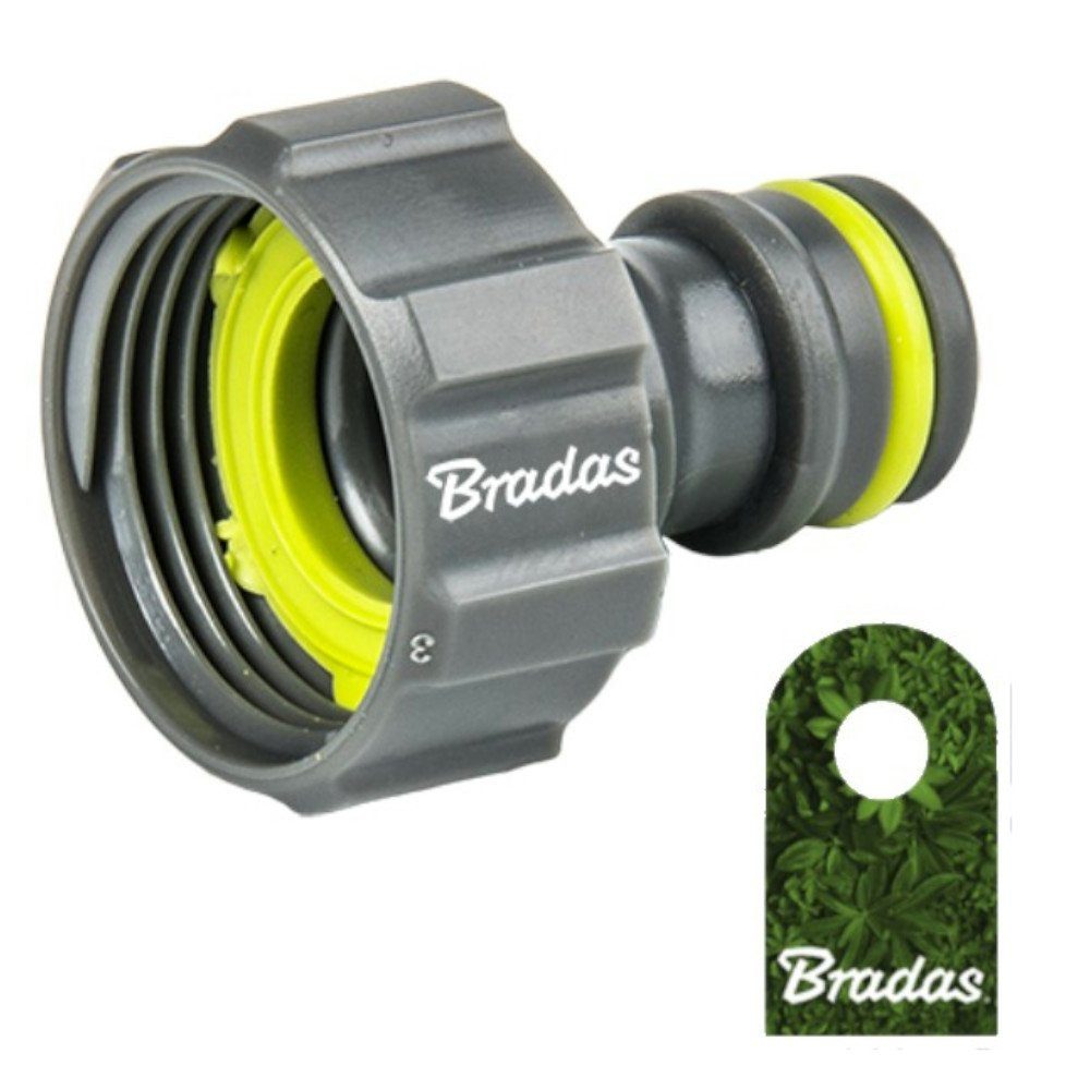 Bradas Schlauchverbinder Hahnanschluss IG 3/4' LIME LINE Hahnstück Innengewinde BRADAS
