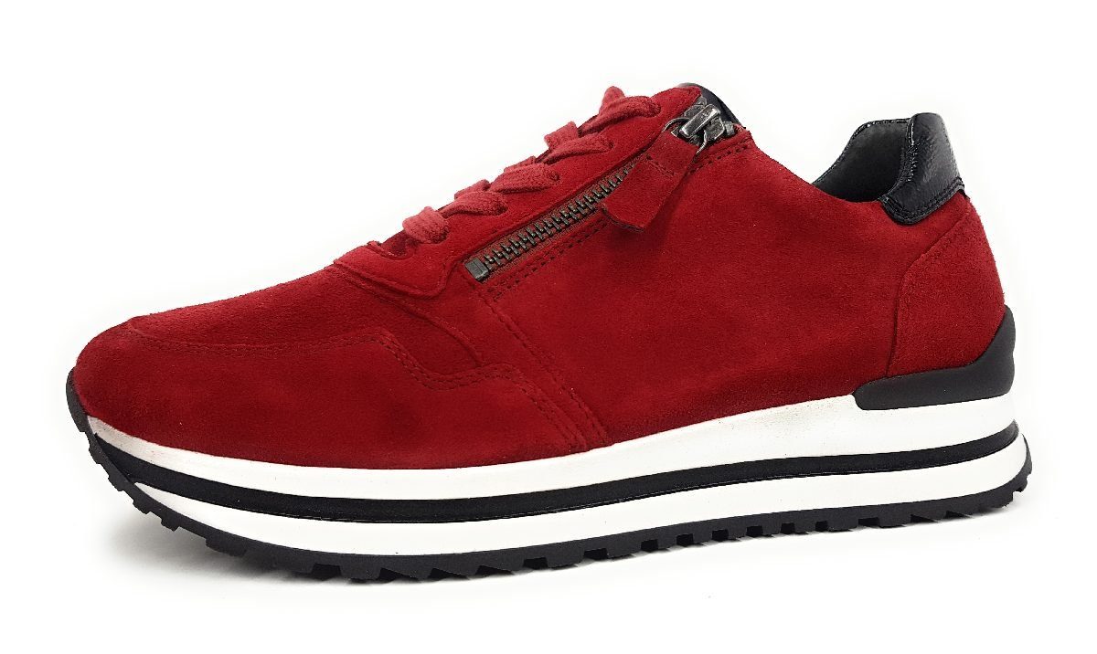 Gabor Comfort (dark-opera/schwarz Sneaker low 68) Schnürschuh / Rot