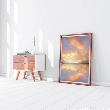Sinus Art Poster Landschaftsfotografie 60x90cm Poster Spiegelndes Meer mit Opalhimmel