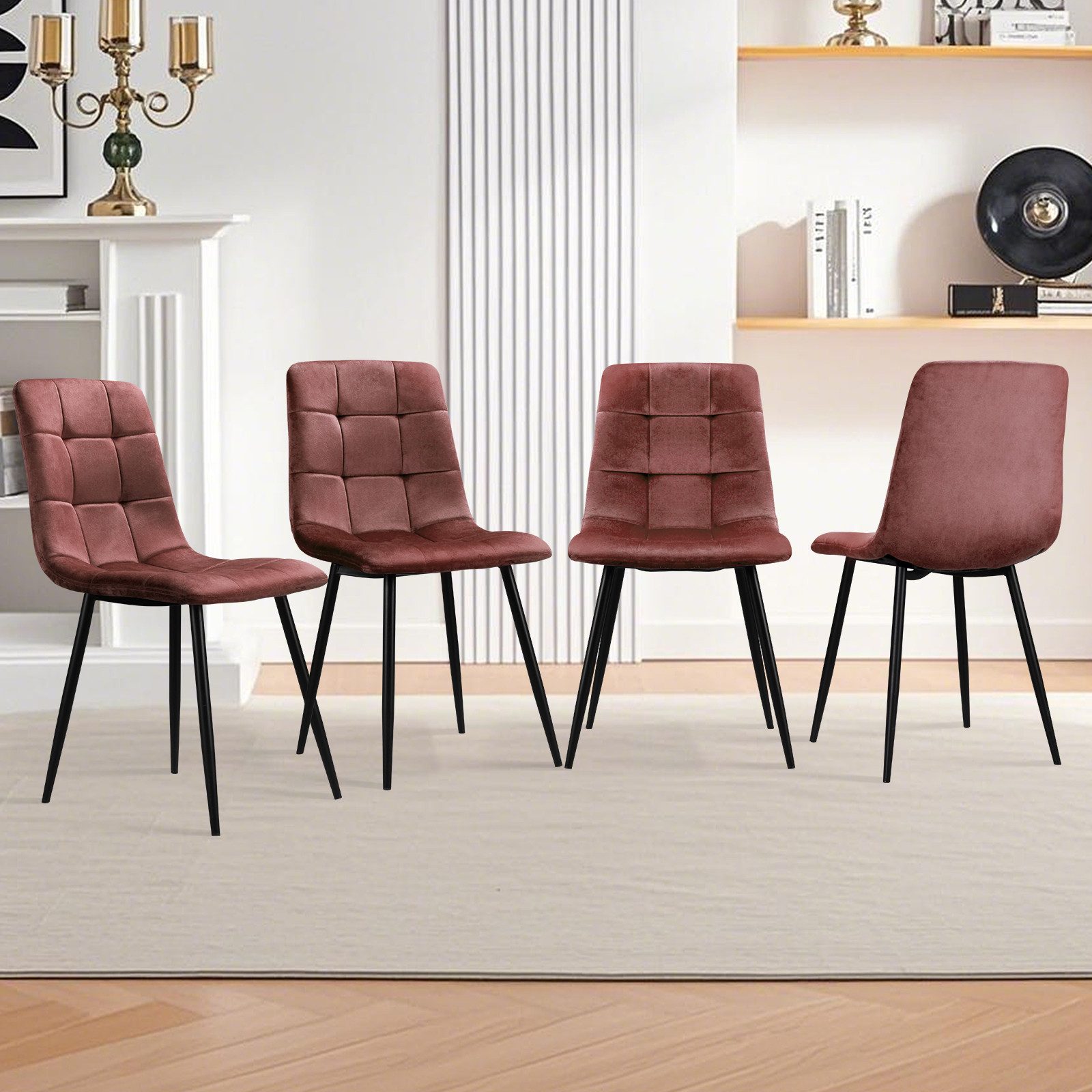 HOMELUX 4-Fußstuhl Esszimmerstühle Küchenstuhl 4er Set günstig online kaufen